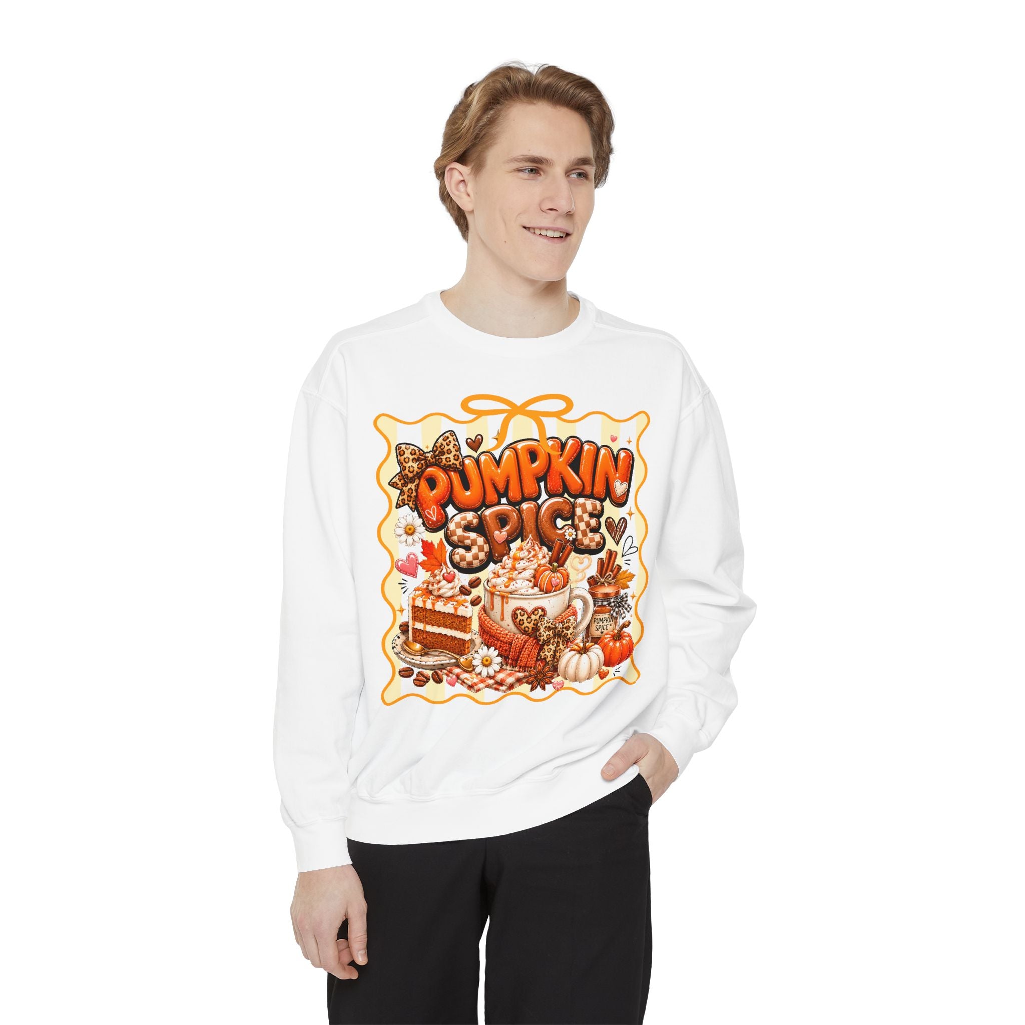 Pumpkin Spice Sweatshirt — Cozy Fall Autumn Graphic Pullover
