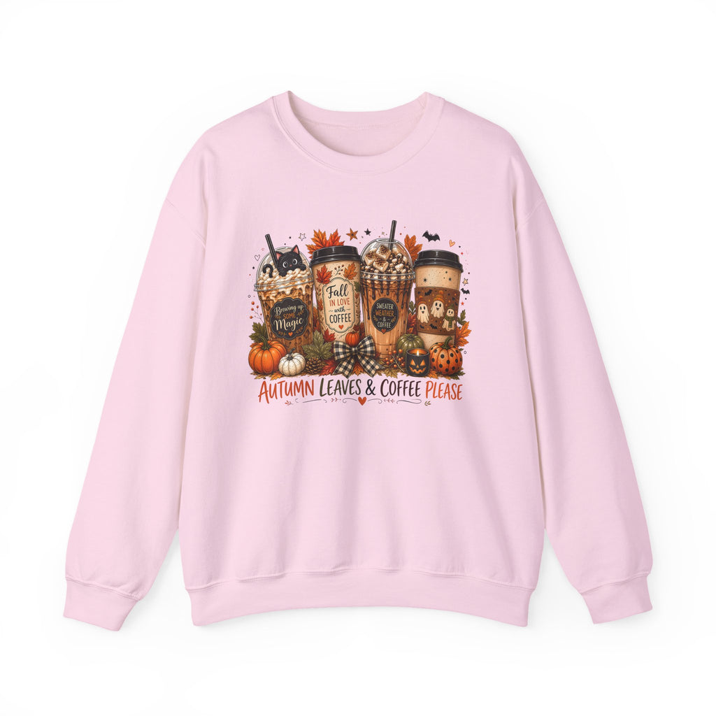 Autumn Leaves & Coffee Please Sweatshirt