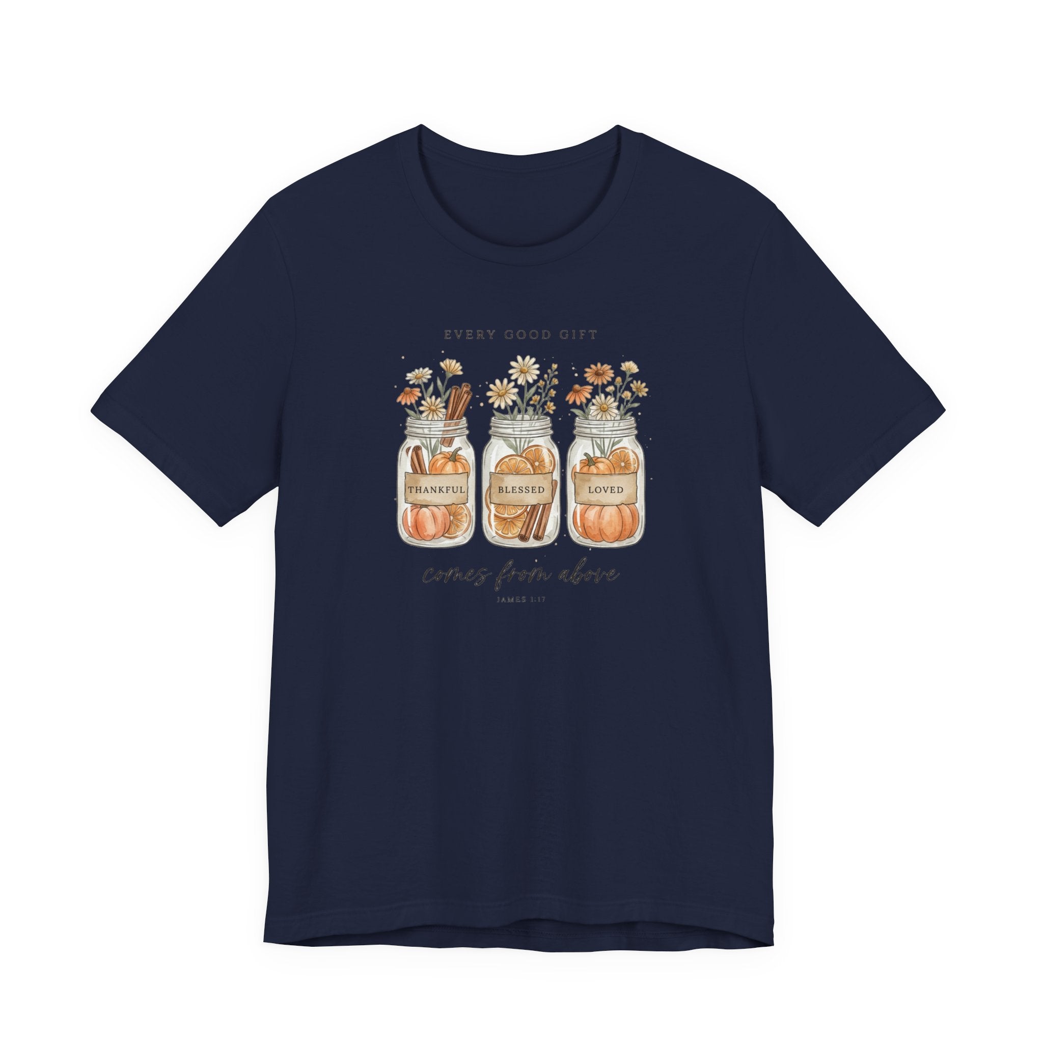 Harvest Blessings Tee | Christian Autumn, Scripture Fall Floral Pumpkin