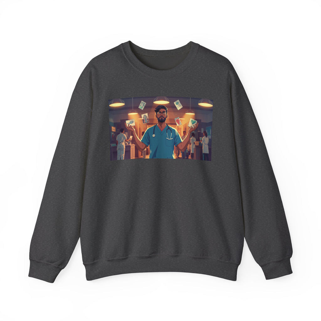 ER Doctor Crewneck Sweatshirt — Proud Medical Staff Graphic Pullover