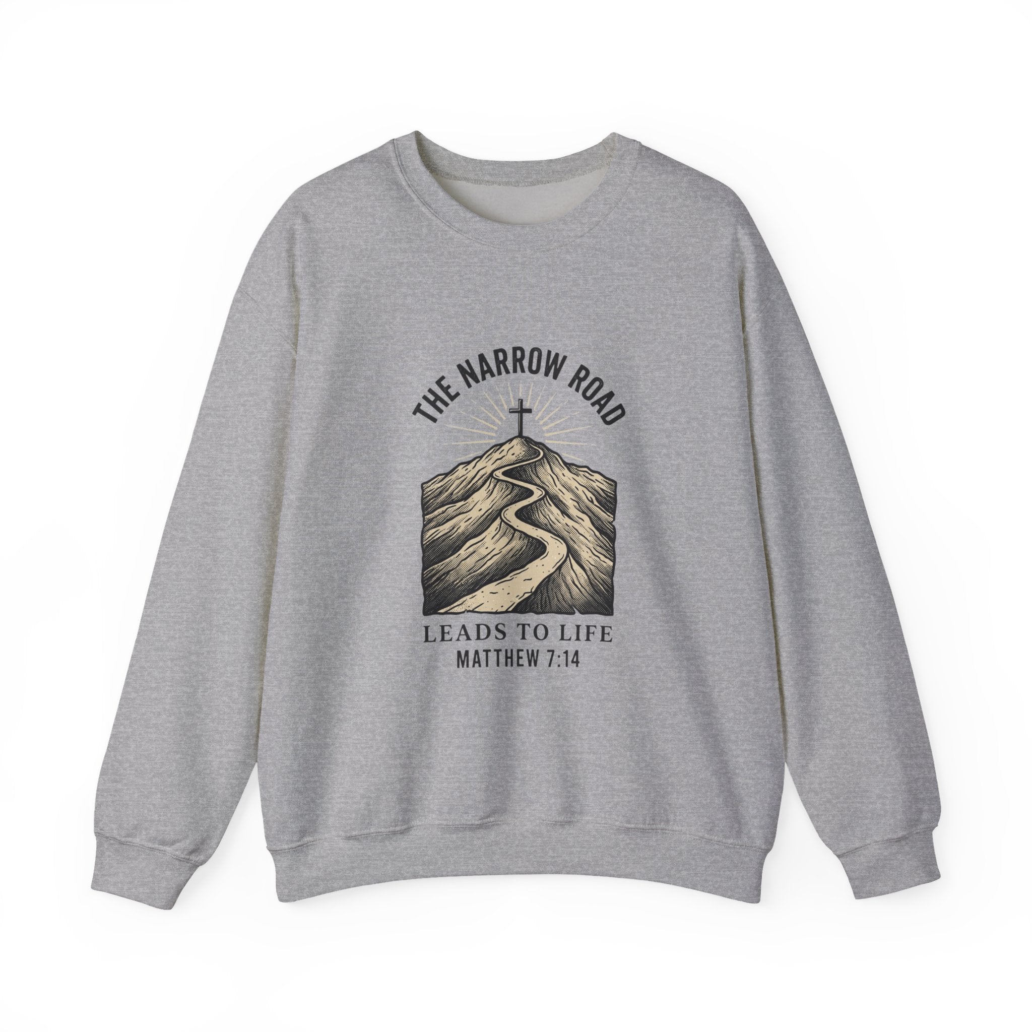 The Narrow Road Sweatshirt | Christian Streetwear, Matthew 7:14