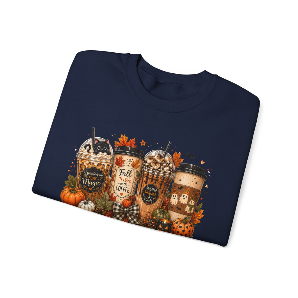 Autumn Leaves & Coffee Please Sweatshirt