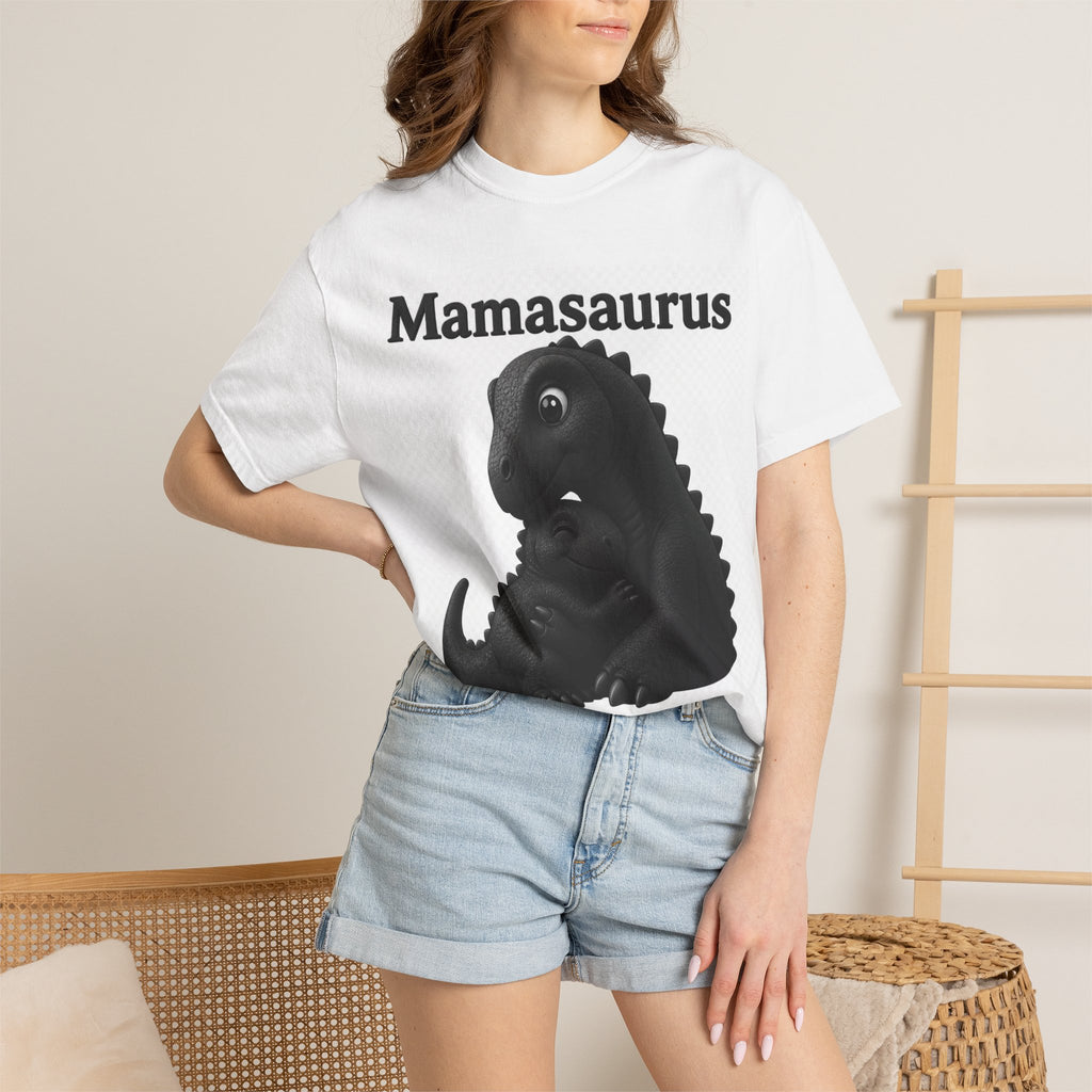 Mamasaurus T-Shirt — Cute Mama Dinosaur Graphic Tee for Mother's Day