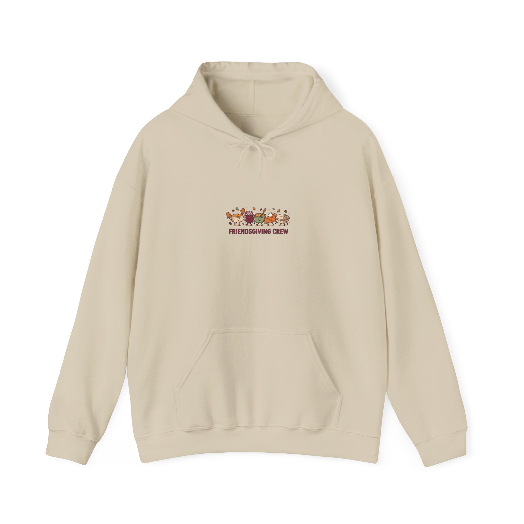 Friendsgiving Crew Hoodie, Thanksgiving turkey, fall foliage, harvest sweatshirt