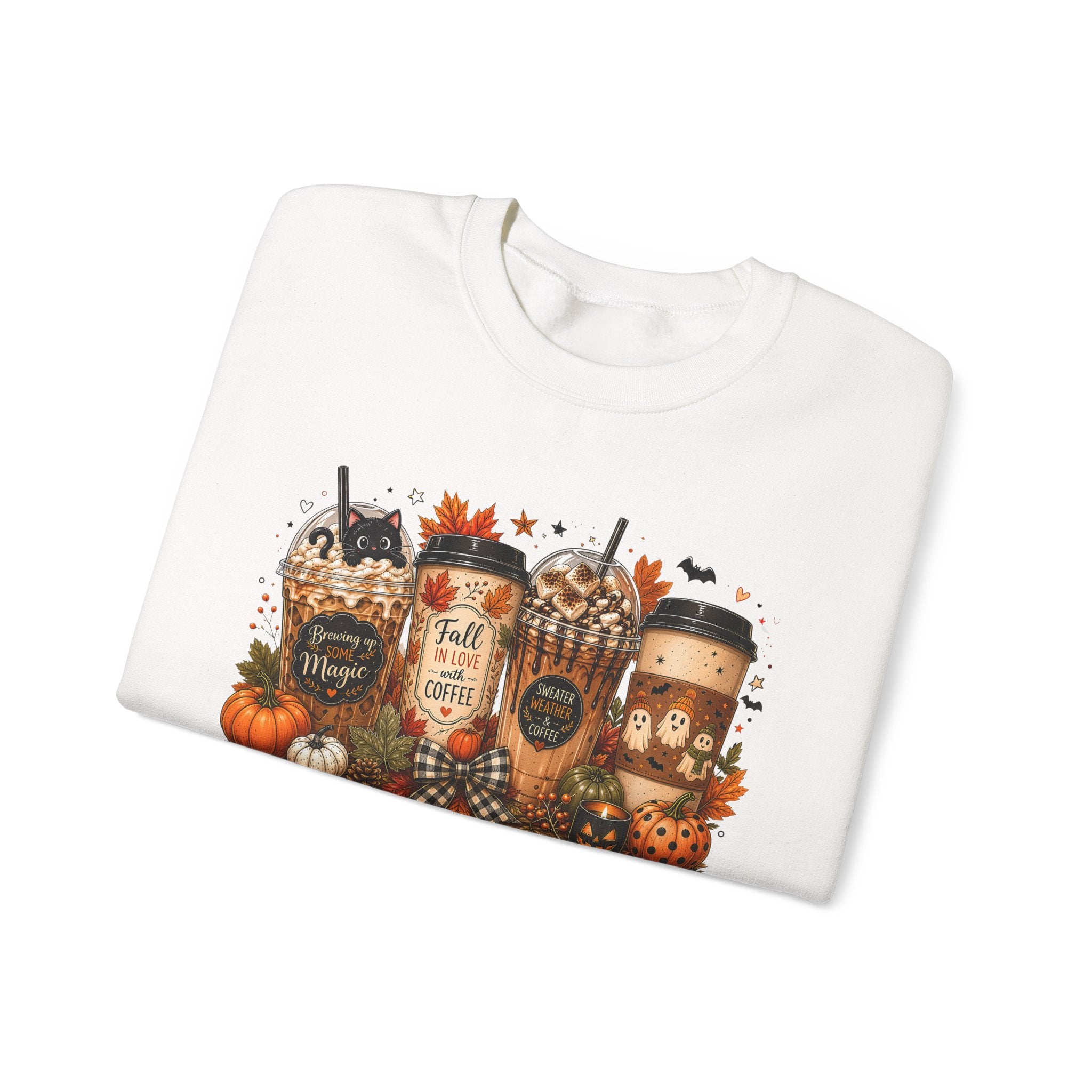 Autumn Leaves & Coffee Please Sweatshirt