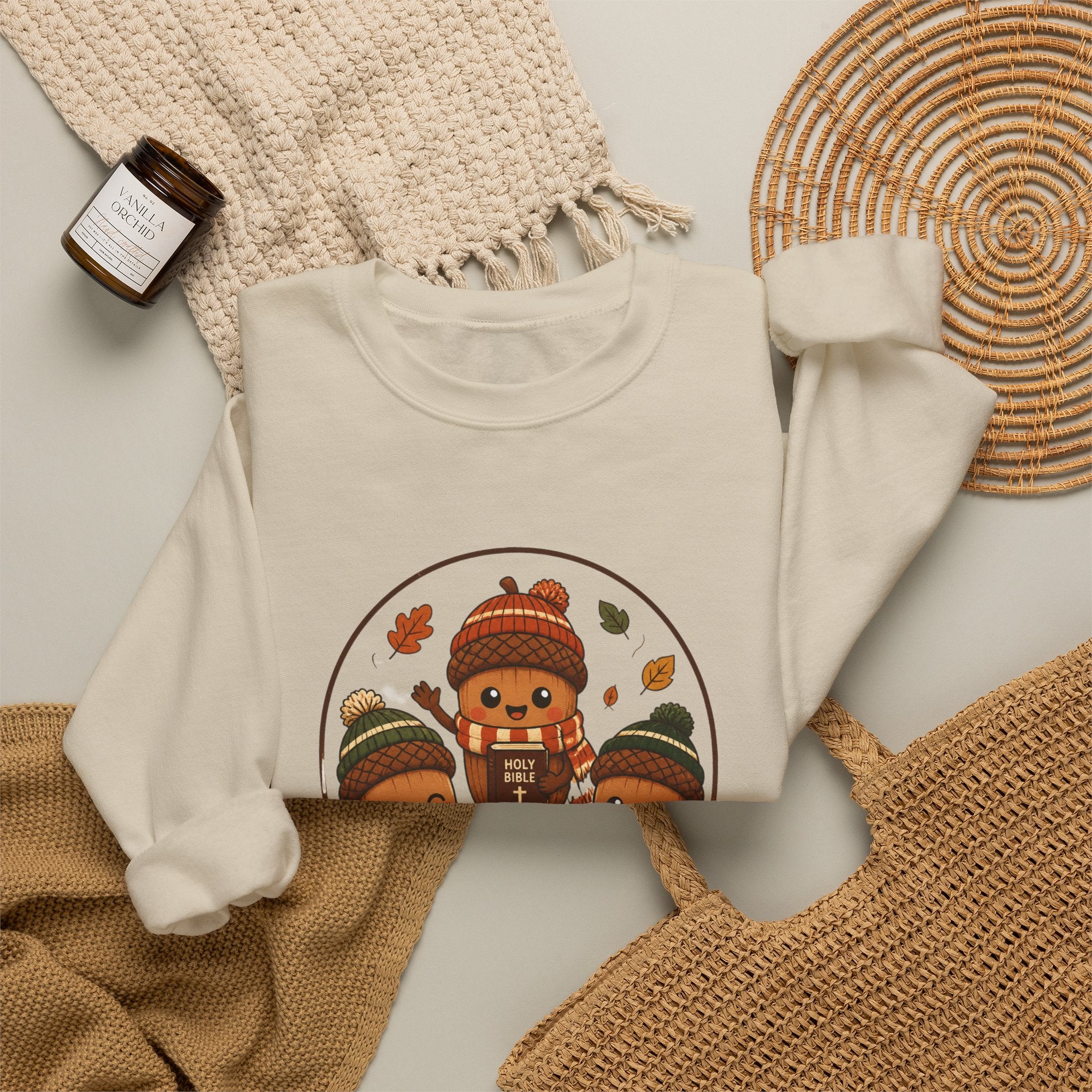 Grow in Him Sweatshirt | Christian Autumn, Fall Leaves Faith Apparel