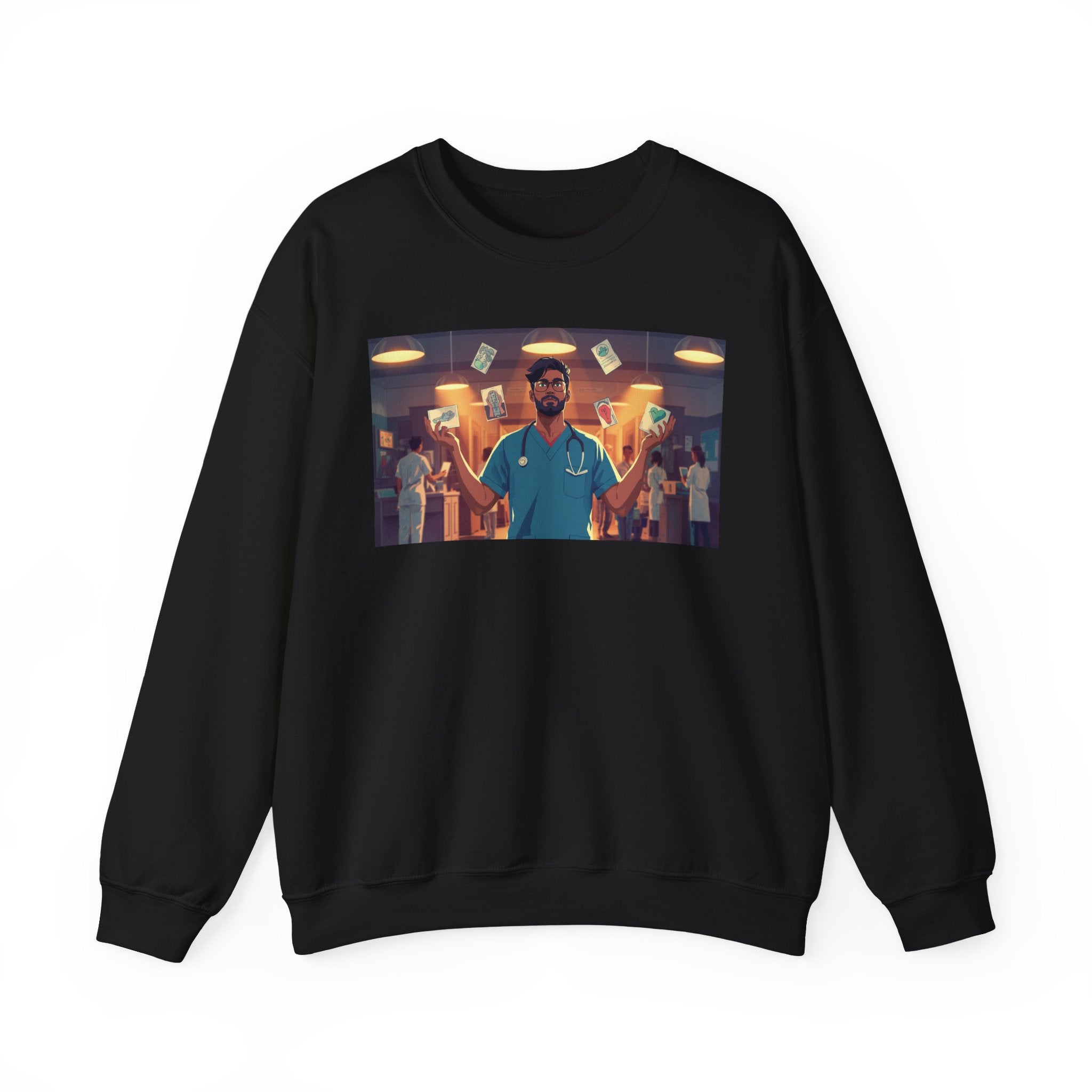 ER Doctor Crewneck Sweatshirt — Proud Medical Staff Graphic Pullover