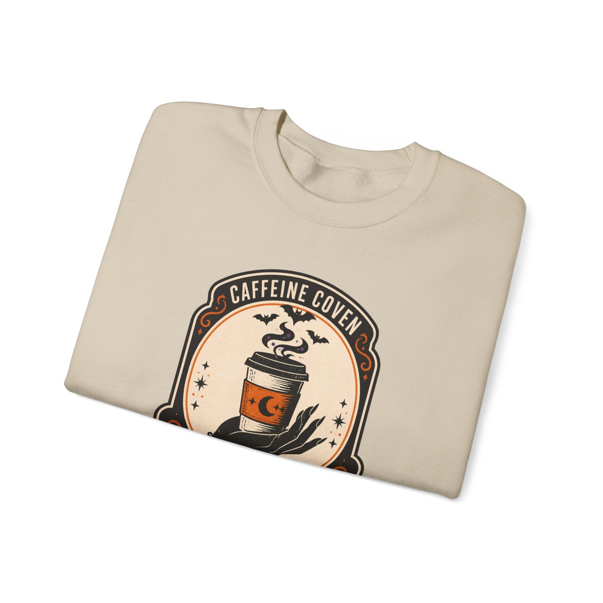 Momster Caffeine Coven Crewneck Sweatshirt | Halloween mom graphic