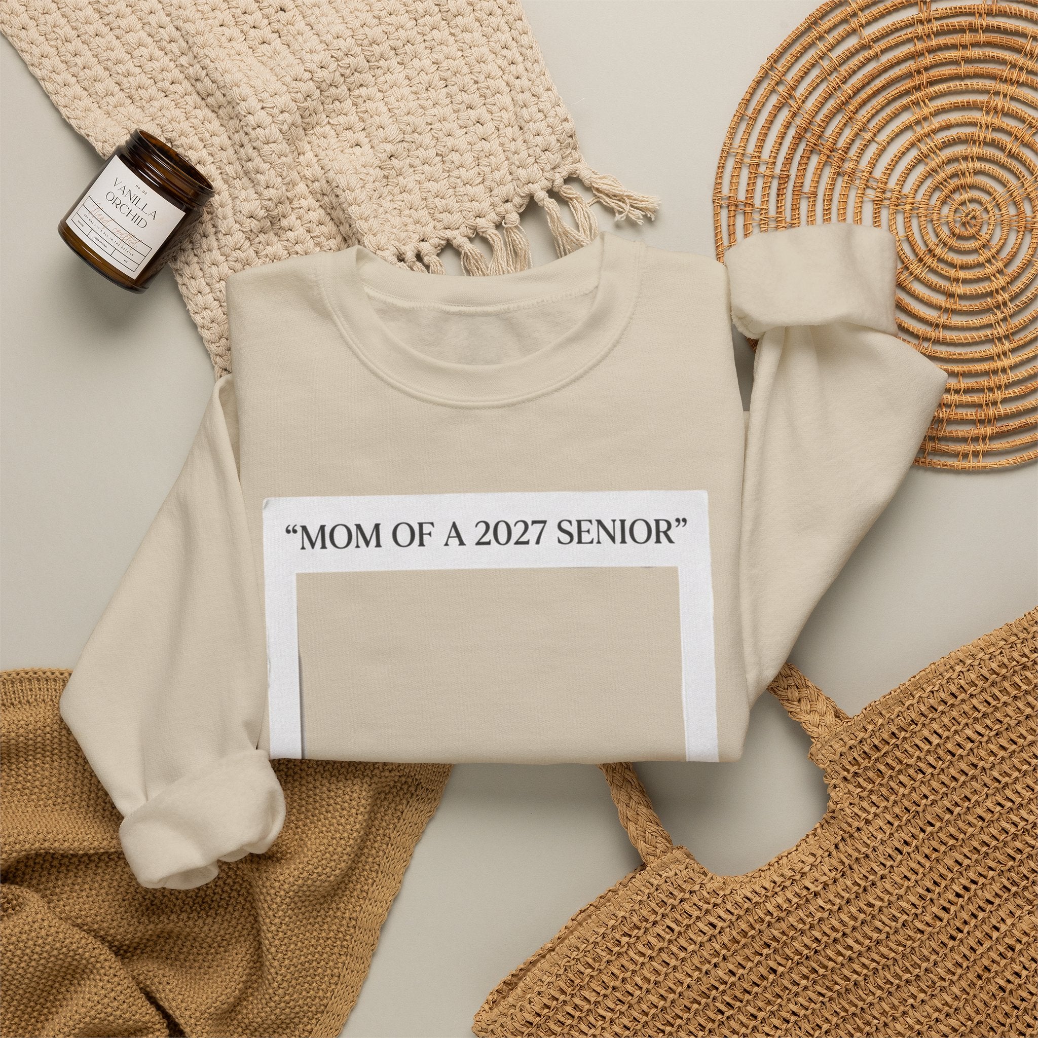 Mom of a 2027 Senior Crewneck Sweatshirt — Proud Senior Mom Gift