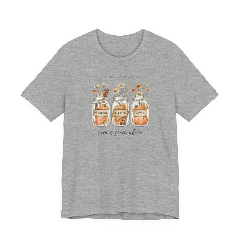 Harvest Blessings Tee | Christian Autumn, Scripture Fall Floral Pumpkin