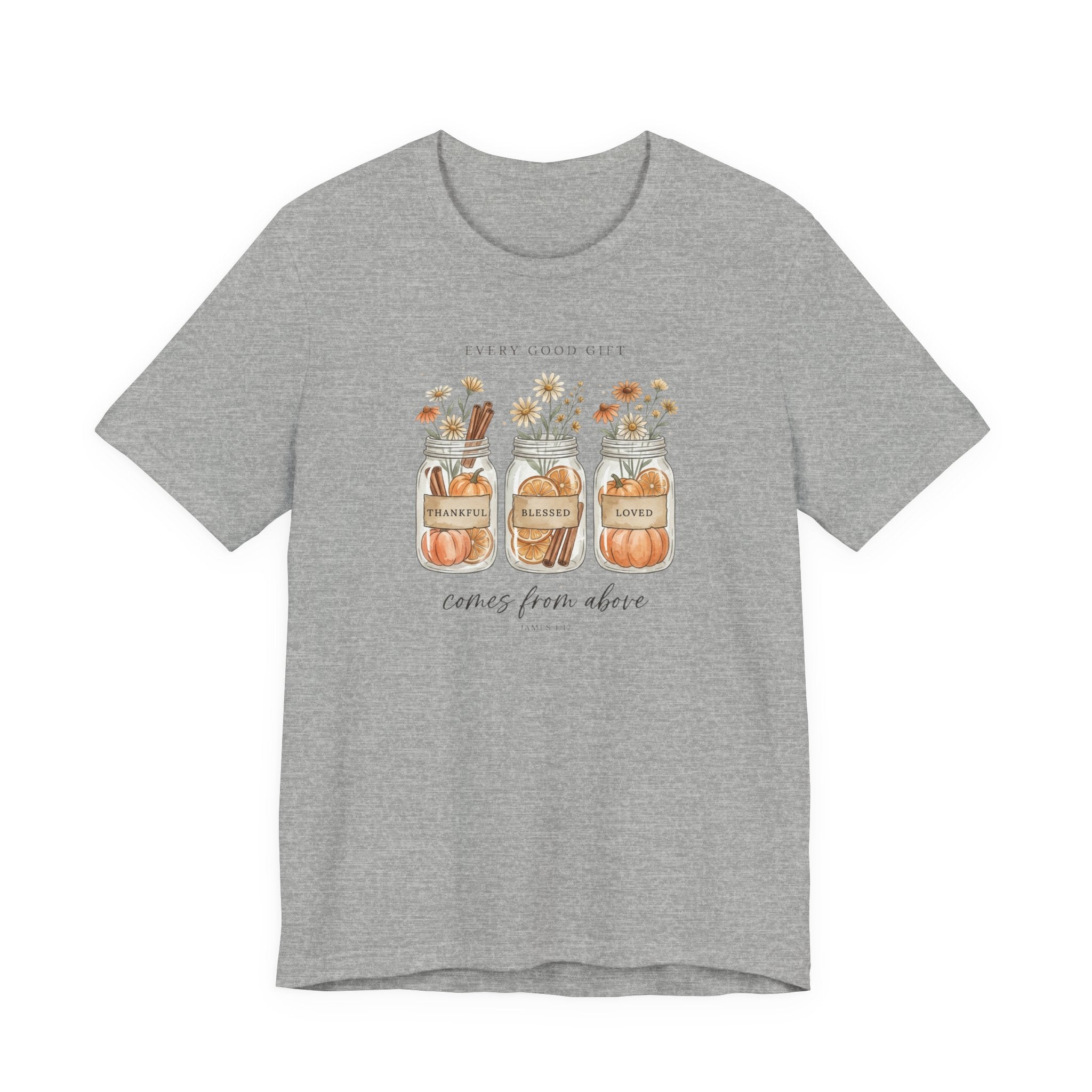 Harvest Blessings Tee | Christian Autumn, Scripture Fall Floral Pumpkin