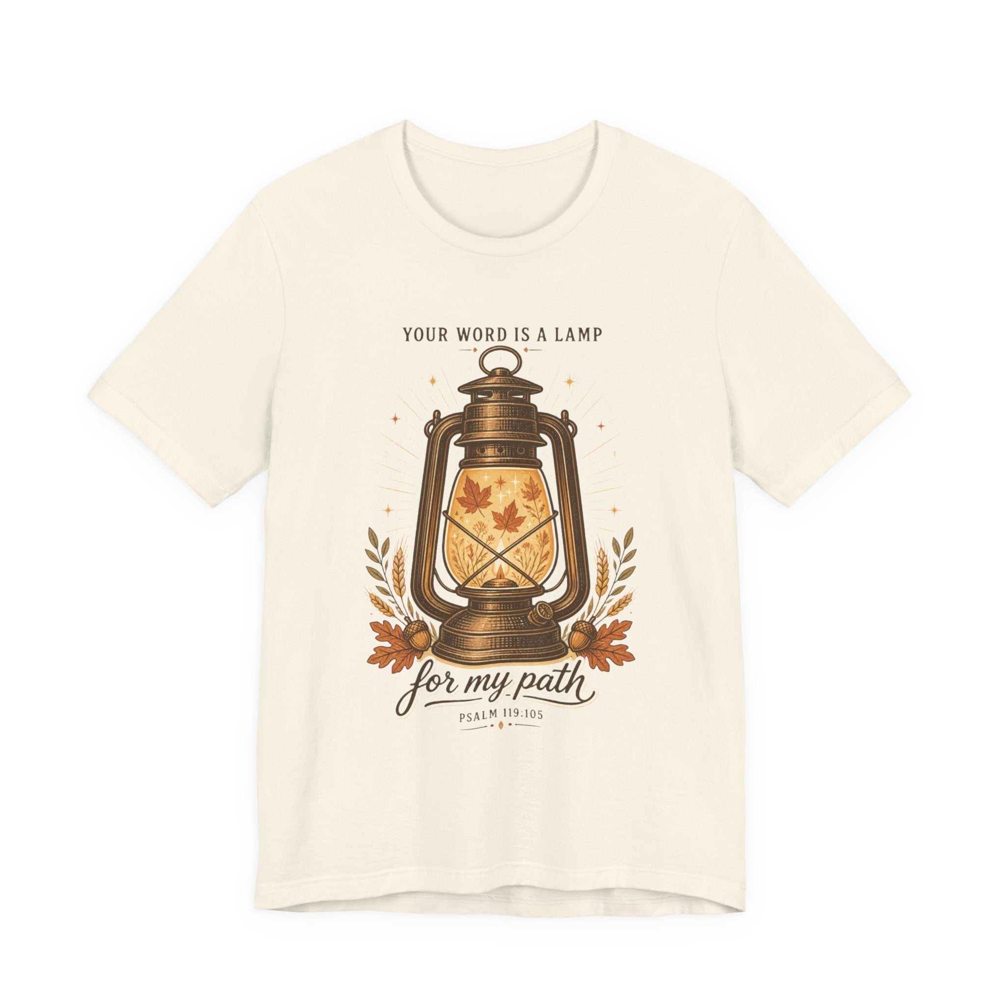 Your Word Is a Lamp Tee | Christian Autumn, Fall Scripture Lantern Design