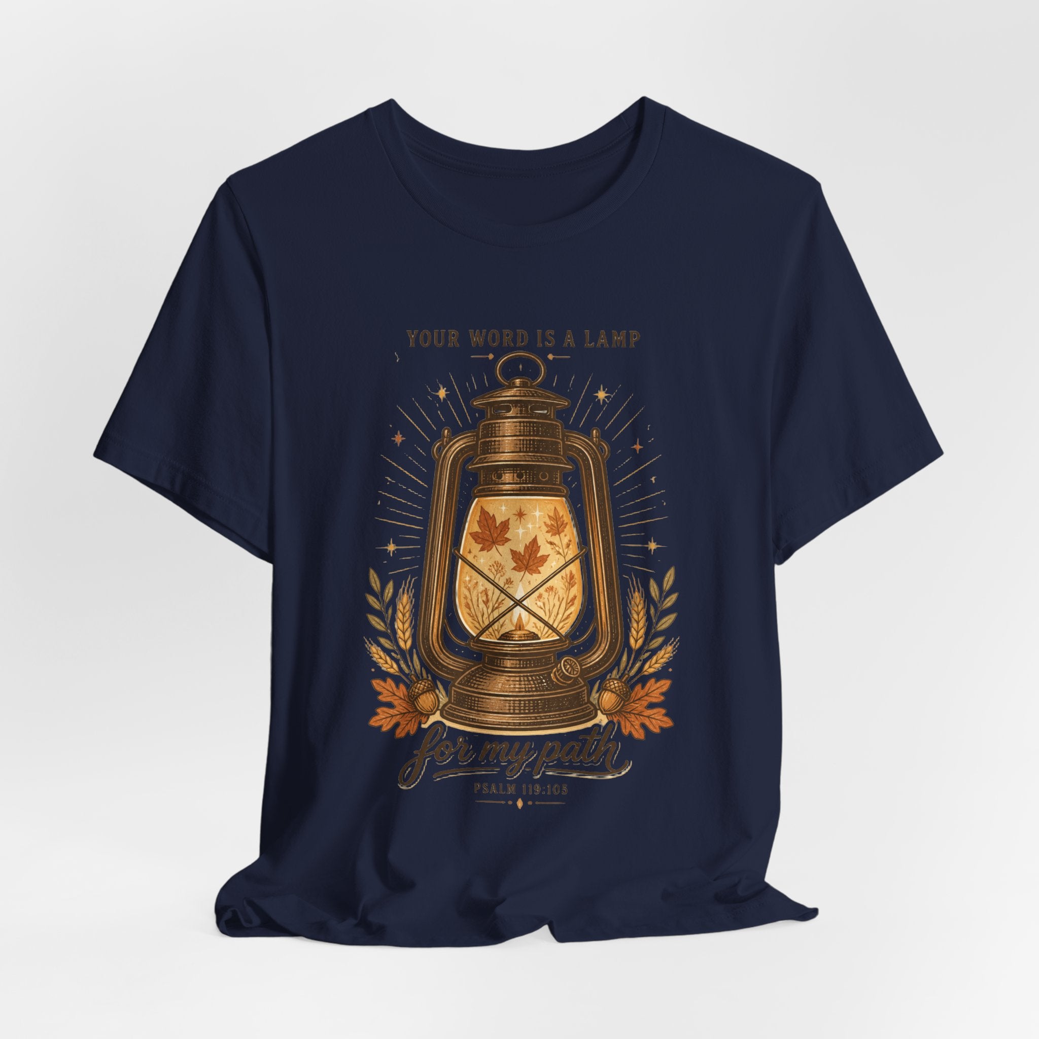 Your Word Is a Lamp Tee | Christian Autumn, Fall Scripture Lantern Design