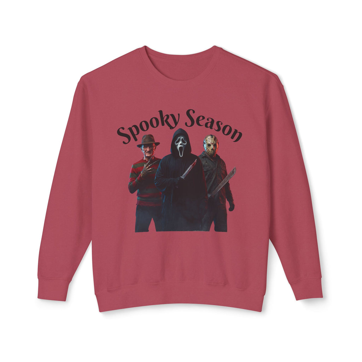 Spooky Season Sweatshirt — Horror Icons Crewneck (Freddy, Ghostface, Michael Myers)