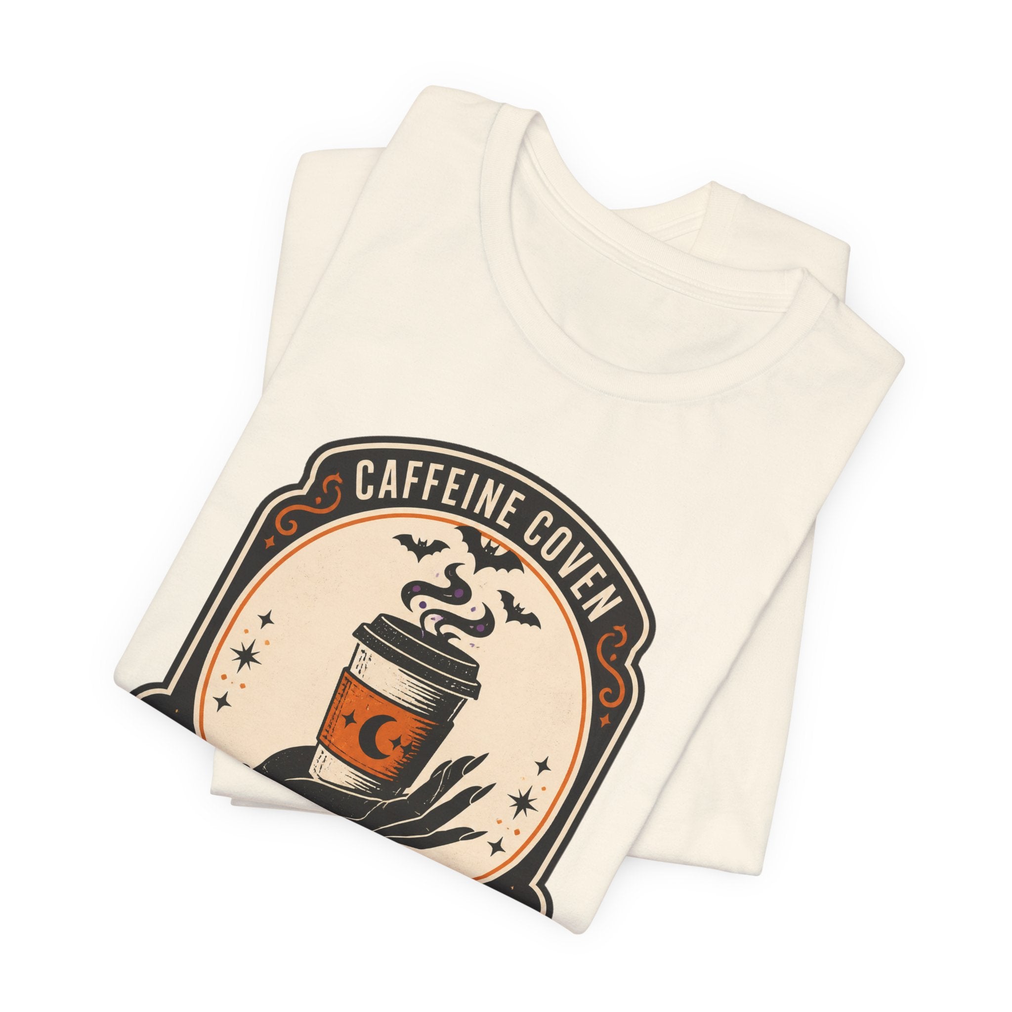 Momster Caffeine Coven Tee | Halloween Mom shirt, spooky coffee graphic