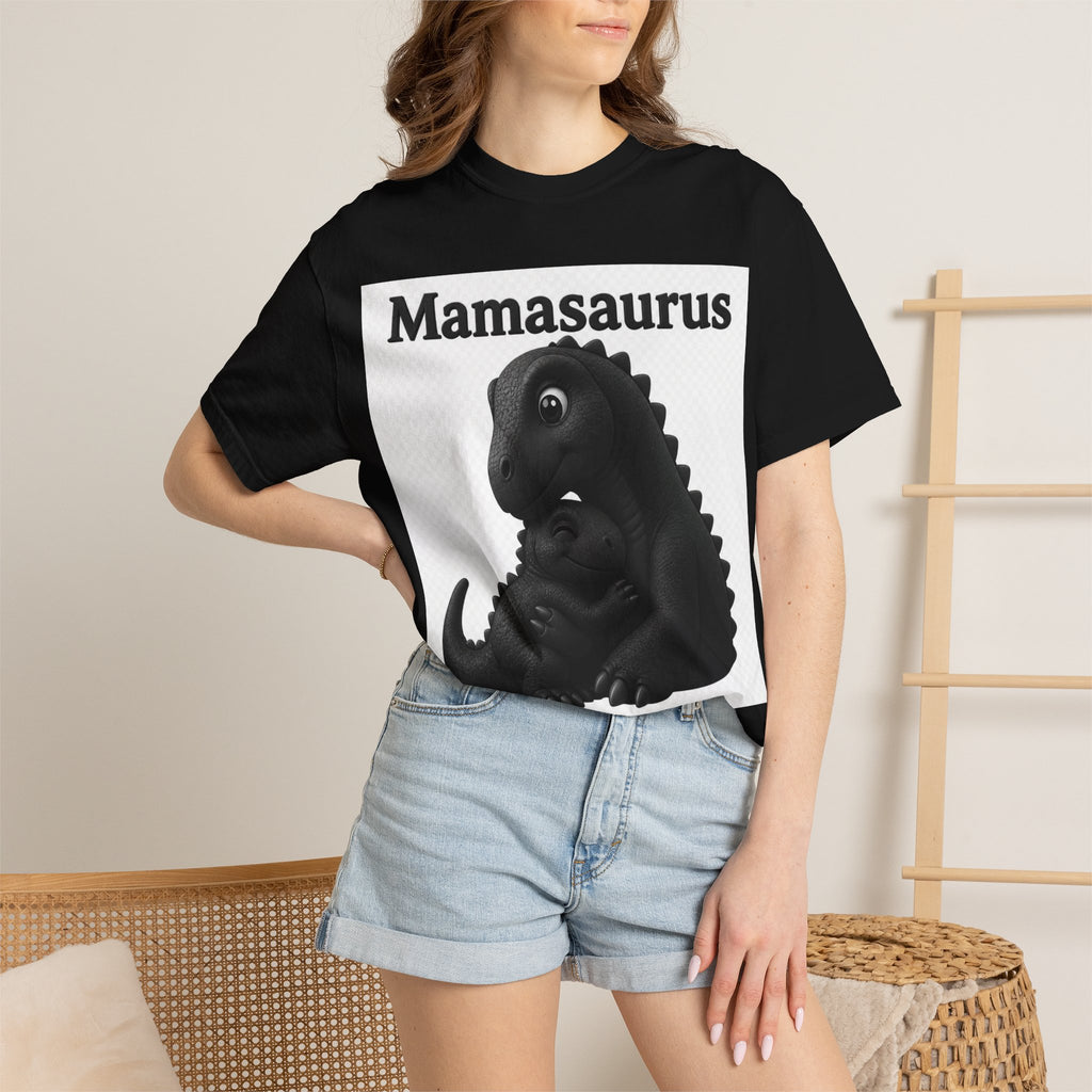 Mamasaurus T-Shirt — Cute Mama Dinosaur Graphic Tee for Mother's Day