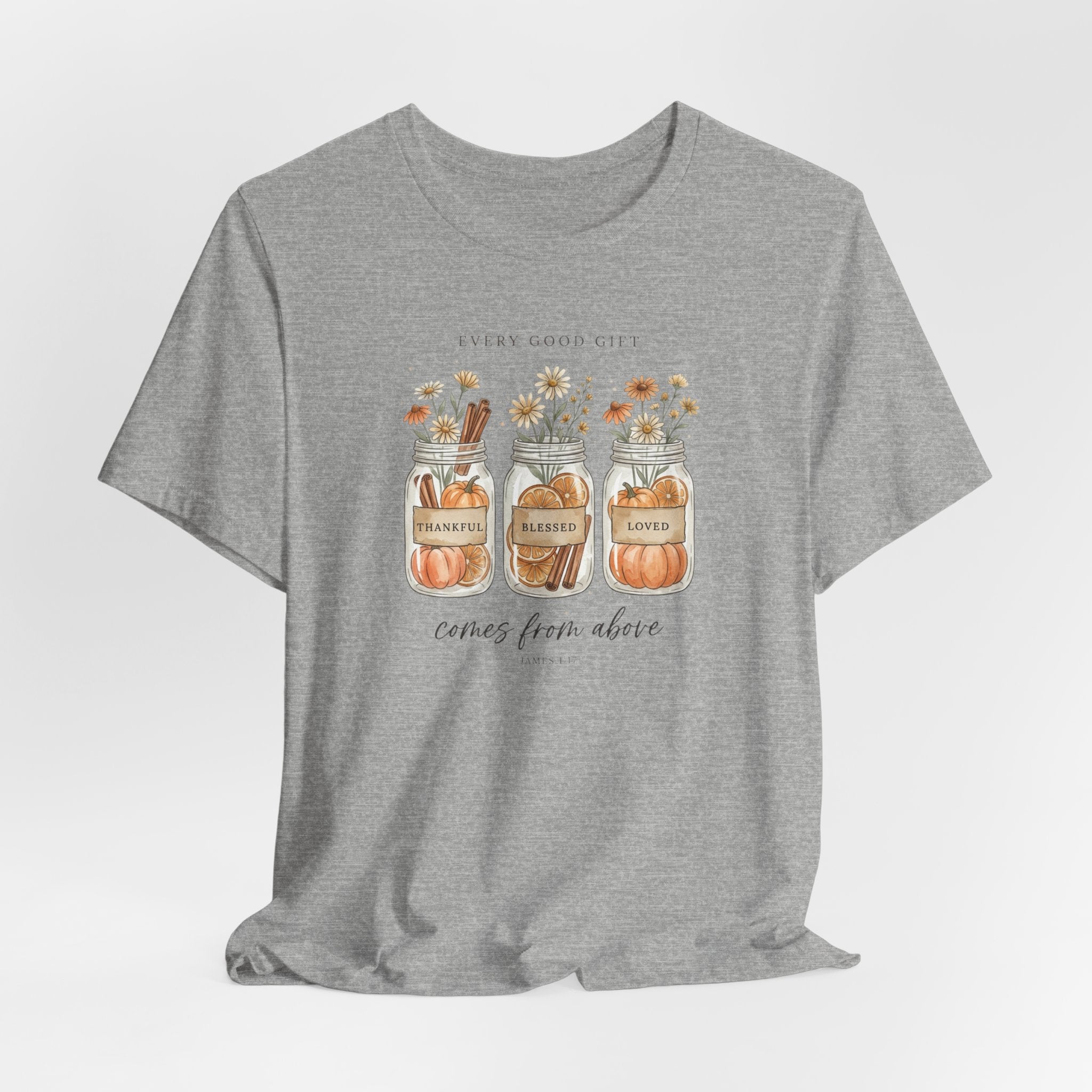 Harvest Blessings Tee | Christian Autumn, Scripture Fall Floral Pumpkin