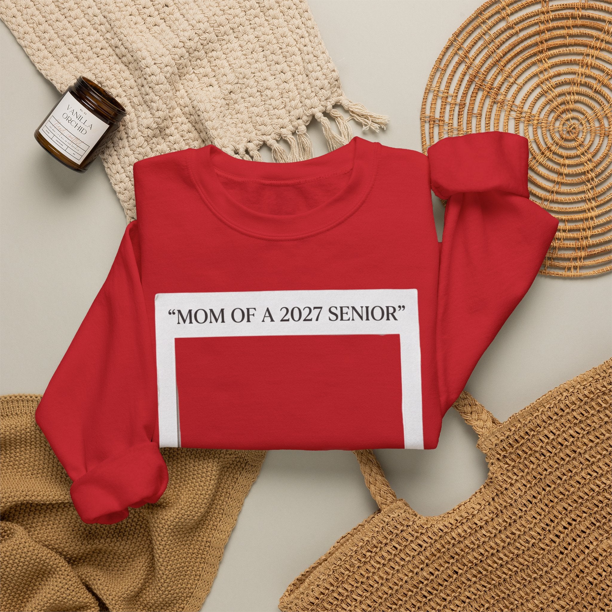Mom of a 2027 Senior Crewneck Sweatshirt — Proud Senior Mom Gift