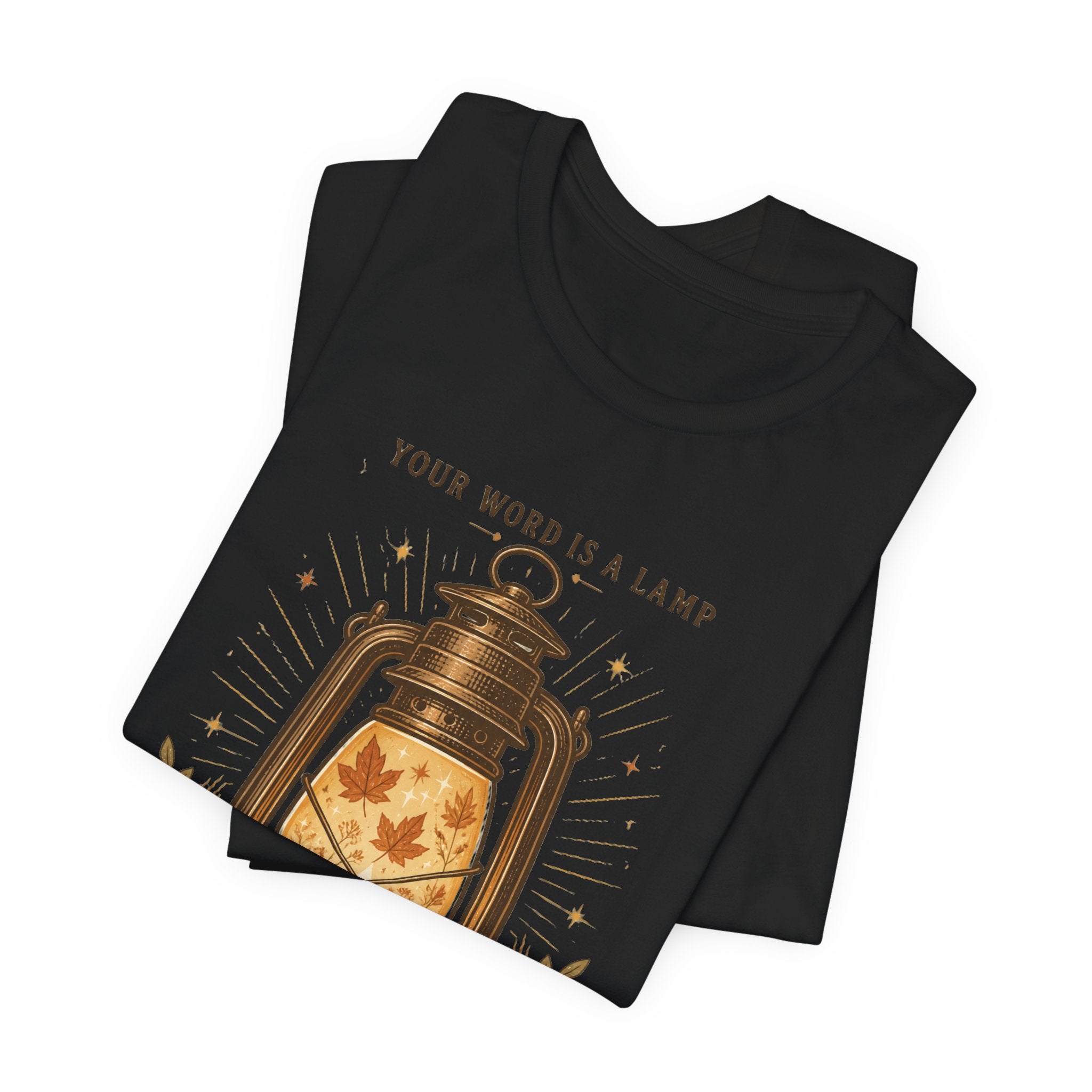Your Word Is a Lamp Tee | Christian Autumn, Fall Scripture Lantern Design