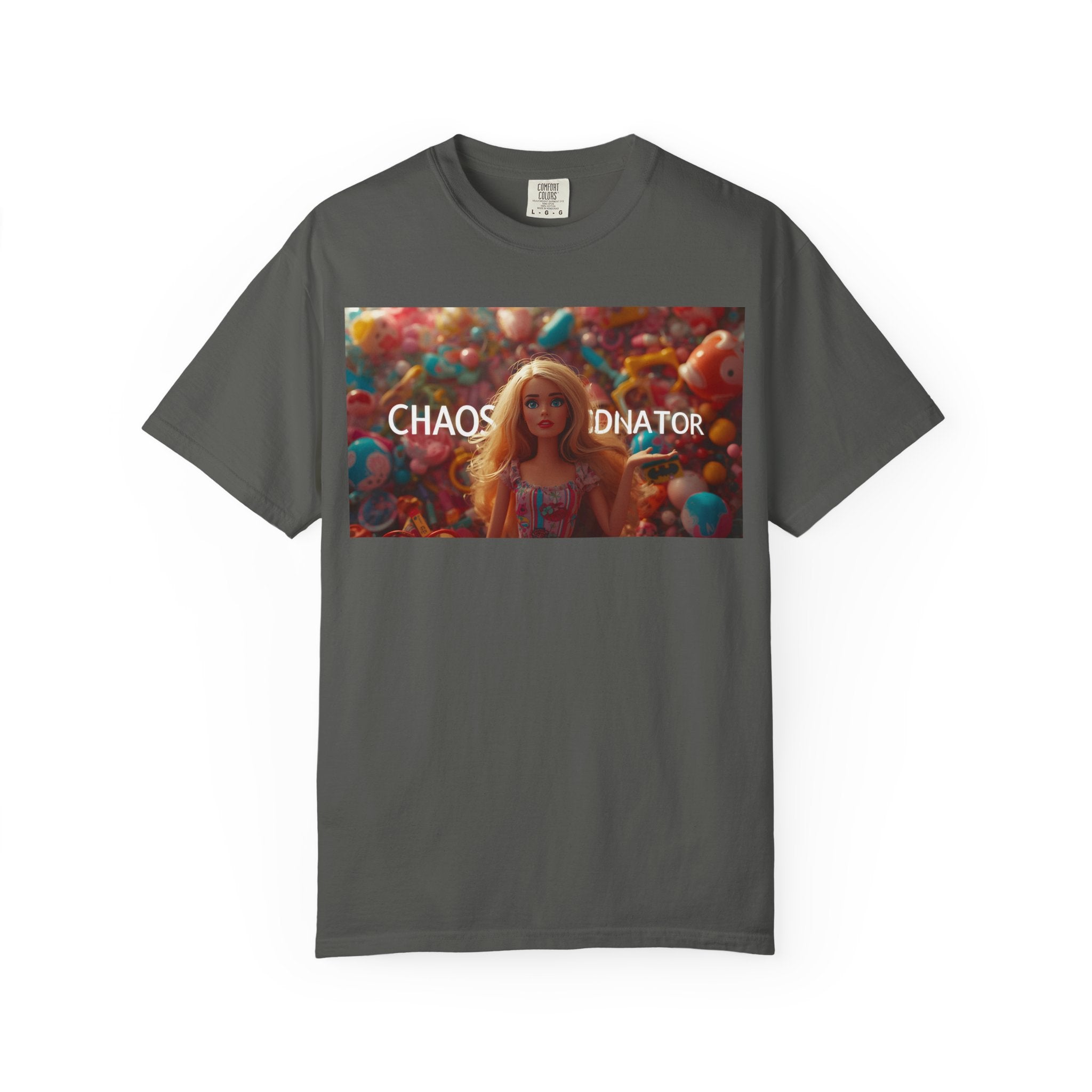 Chaos Coordinator Graphic T-Shirt — Barbie-Inspired Pop Art Tee
