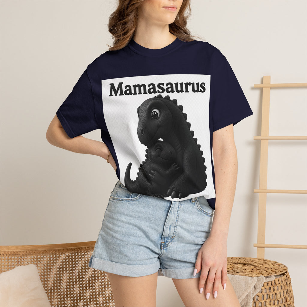 Mamasaurus T-Shirt — Cute Mama Dinosaur Graphic Tee for Mother's Day