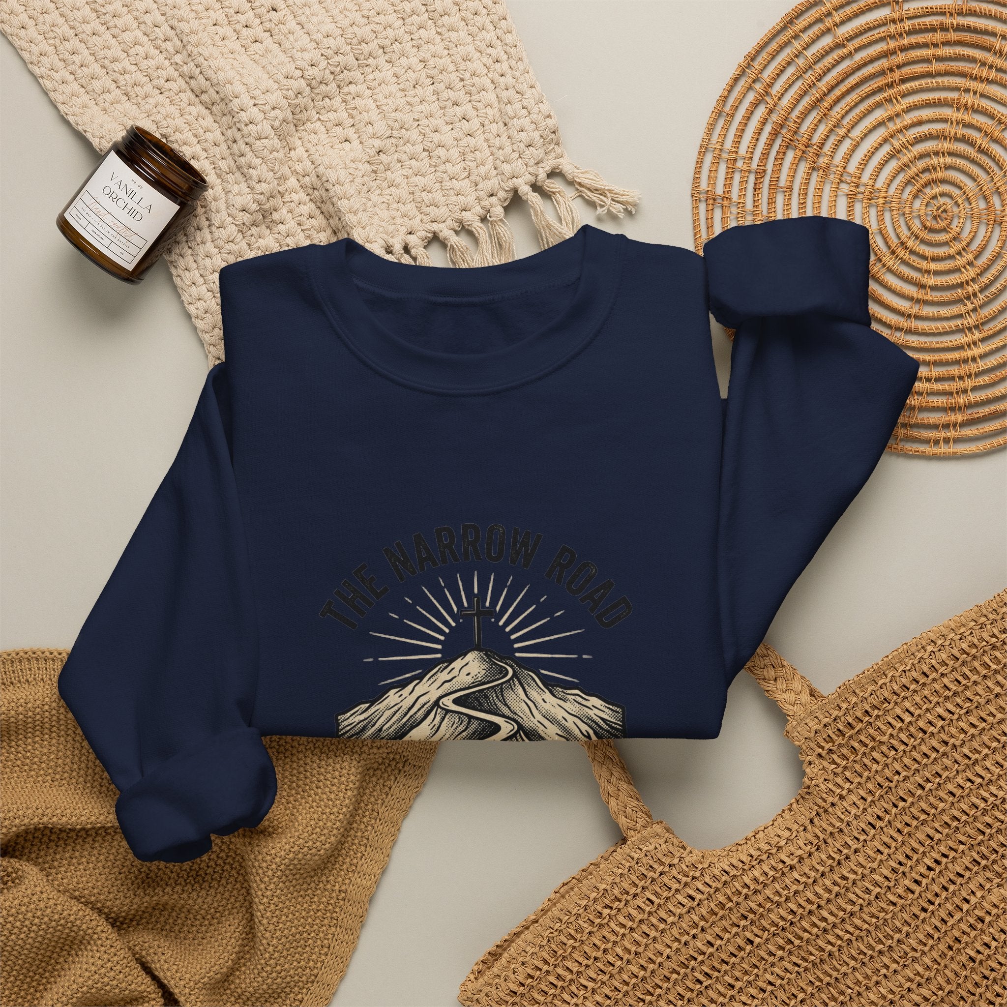 The Narrow Road Sweatshirt | Christian Streetwear, Matthew 7:14