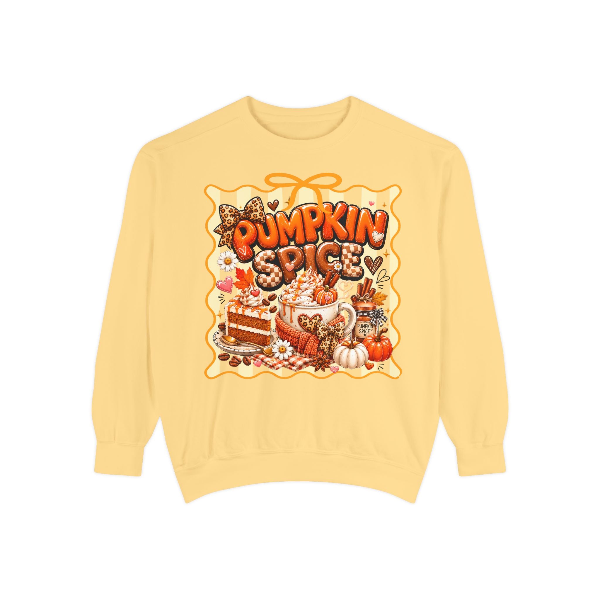 Pumpkin Spice Sweatshirt — Cozy Fall Autumn Graphic Pullover