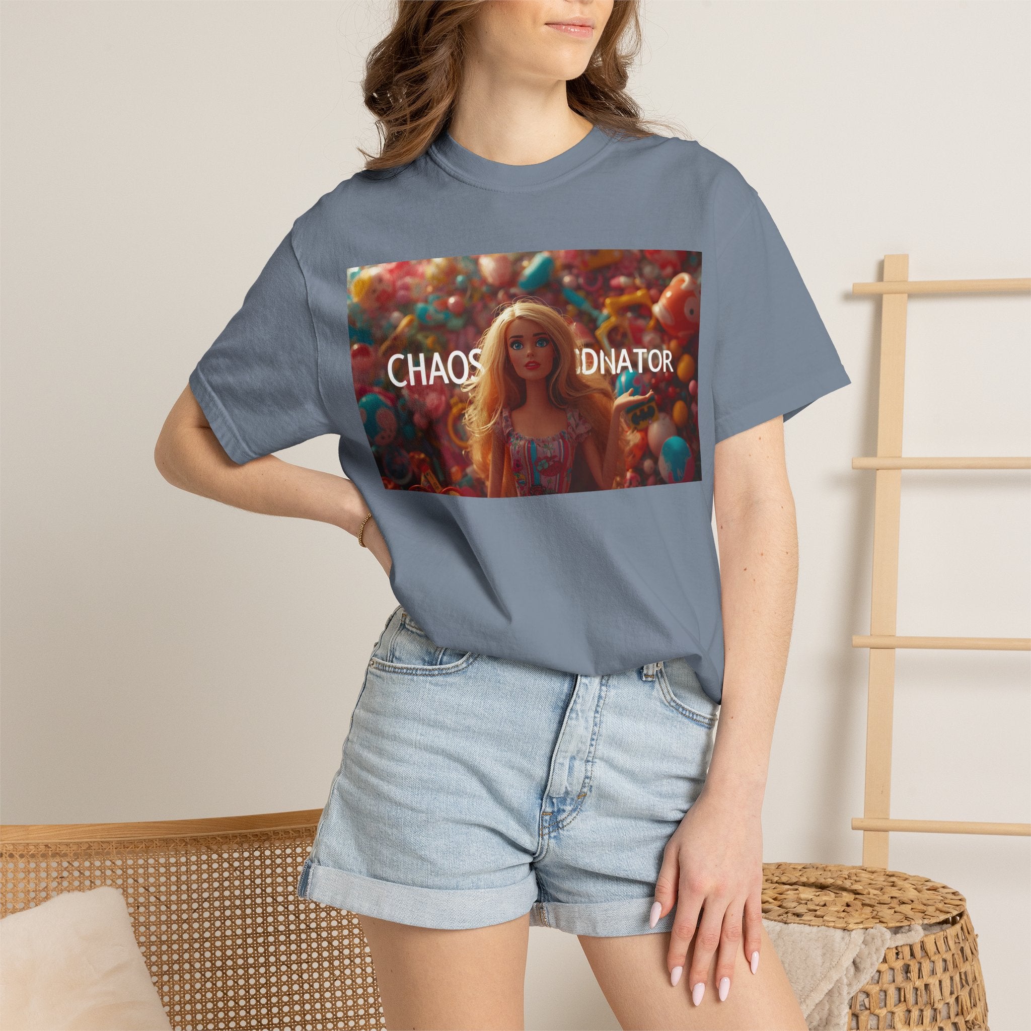 Chaos Coordinator Graphic T-Shirt — Barbie-Inspired Pop Art Tee