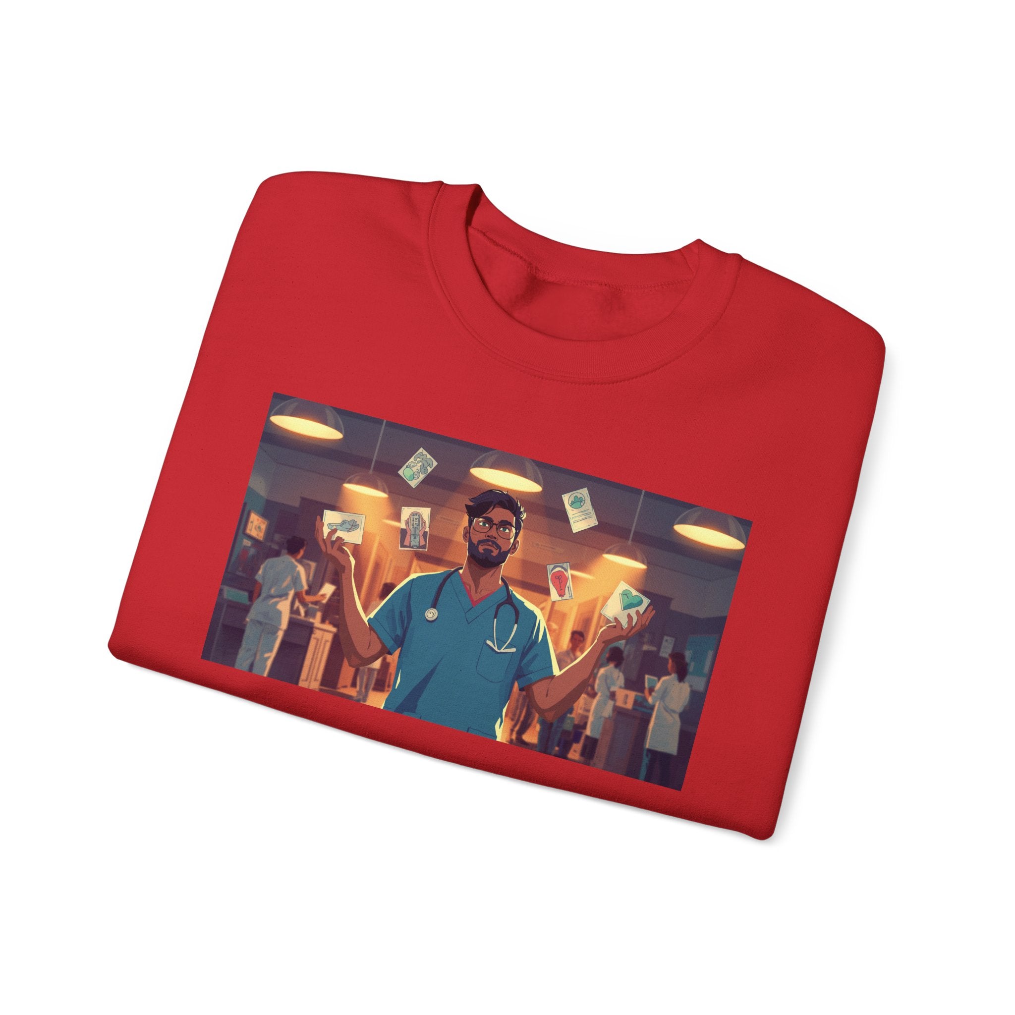 ER Doctor Crewneck Sweatshirt — Proud Medical Staff Graphic Pullover