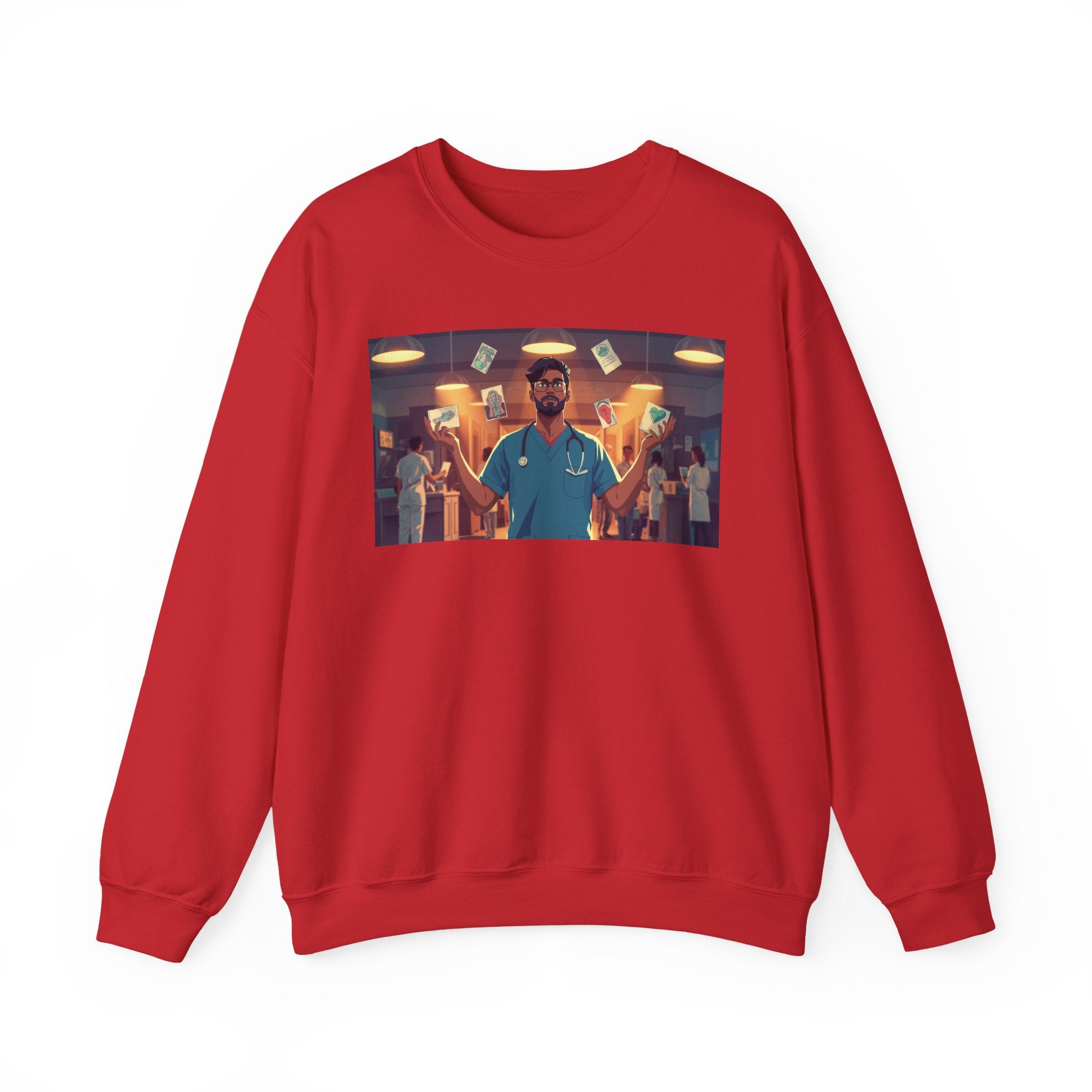 ER Doctor Crewneck Sweatshirt — Proud Medical Staff Graphic Pullover