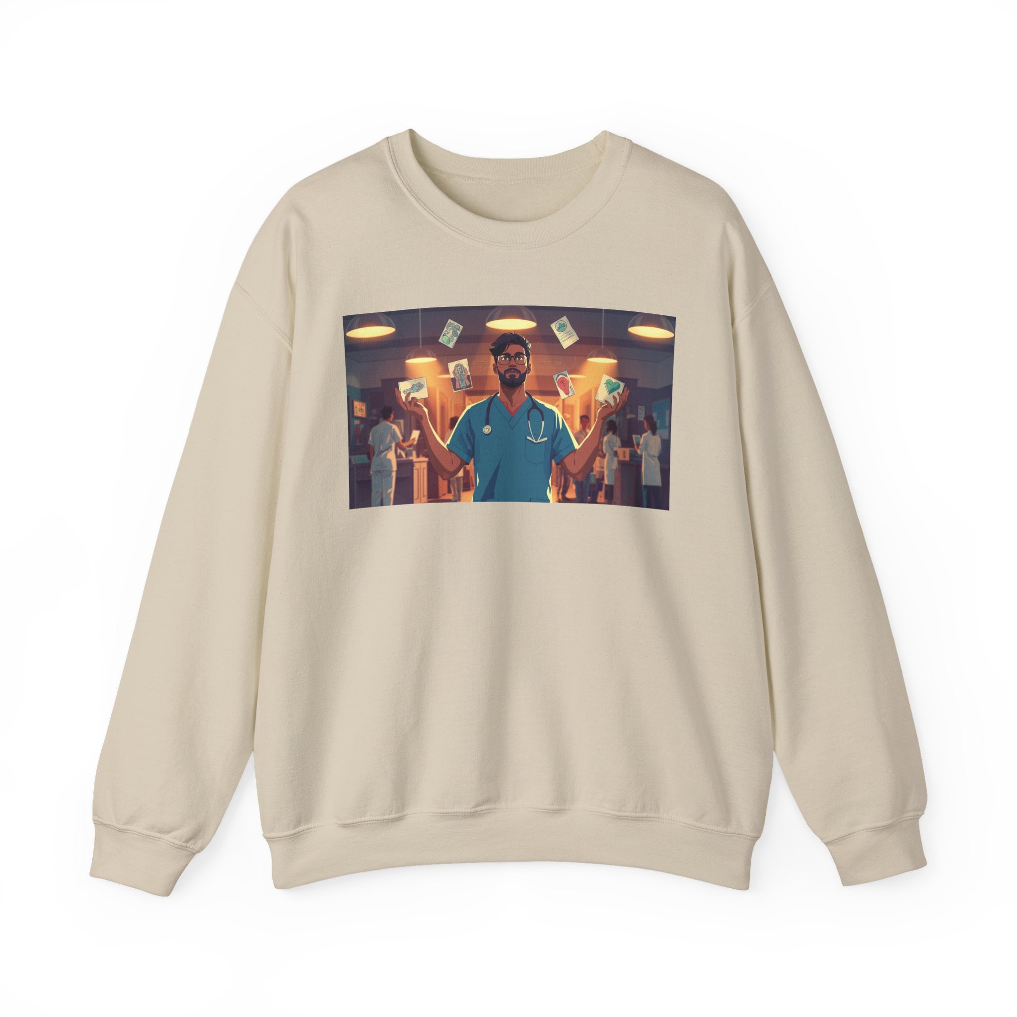 ER Doctor Crewneck Sweatshirt — Proud Medical Staff Graphic Pullover