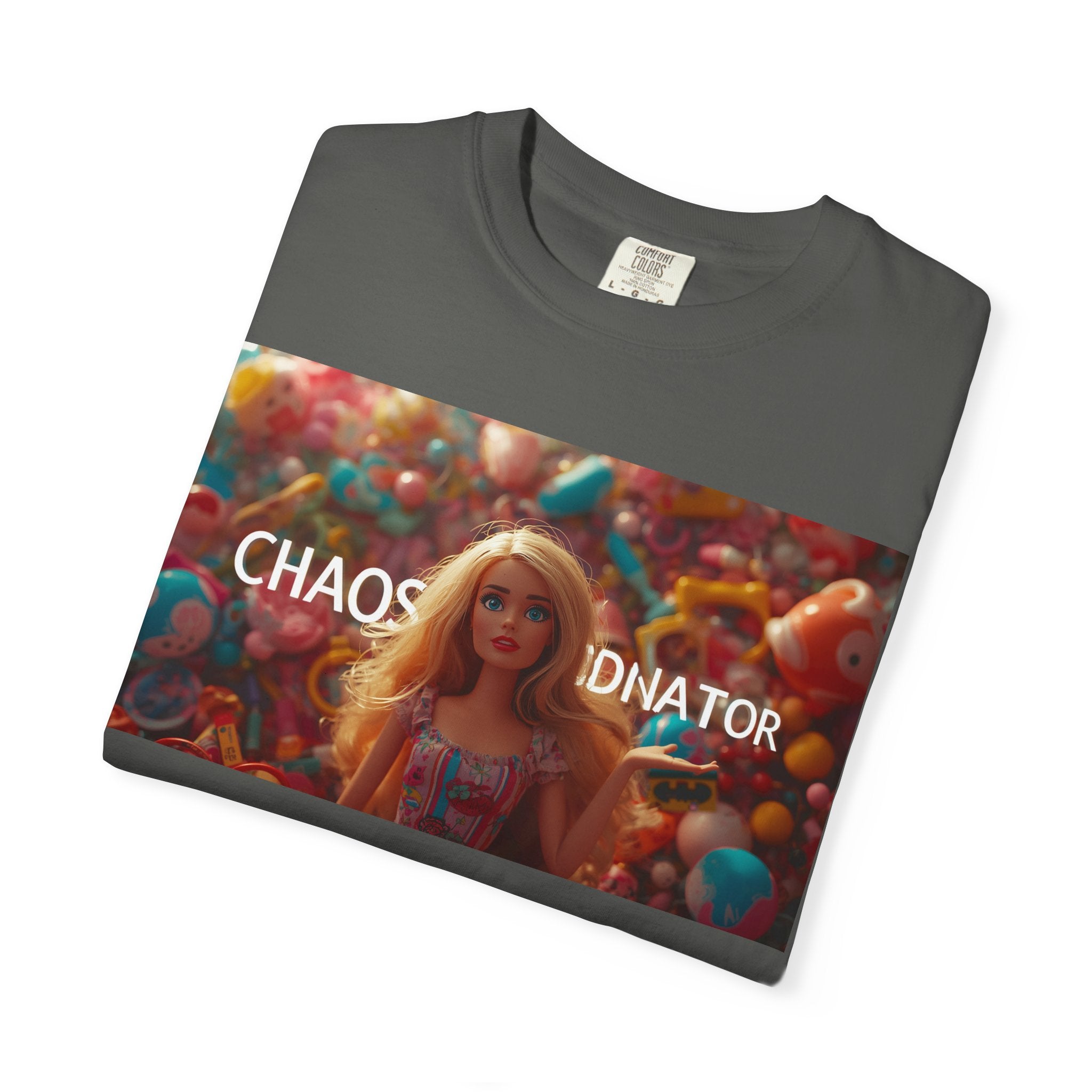 Chaos Coordinator Graphic T-Shirt — Barbie-Inspired Pop Art Tee