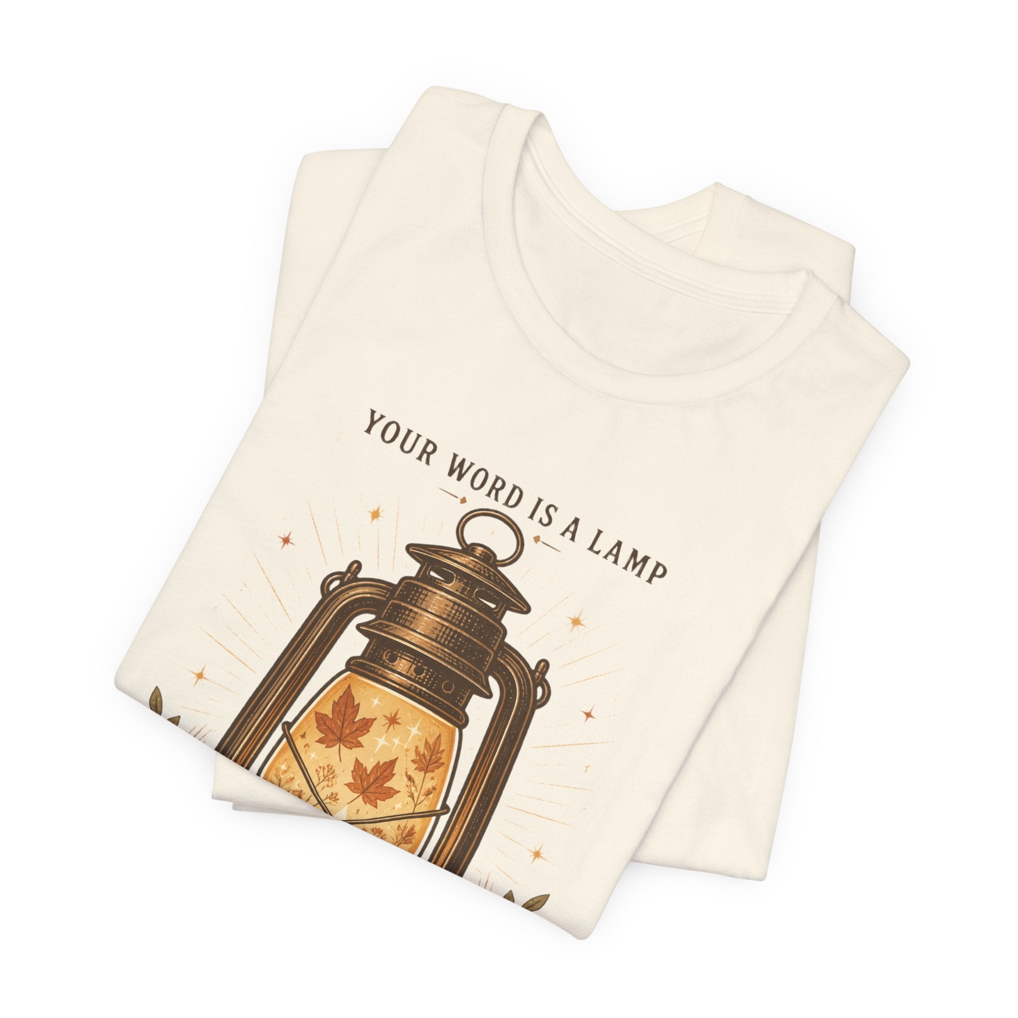 Your Word Is a Lamp Tee | Christian Autumn, Fall Scripture Lantern Design