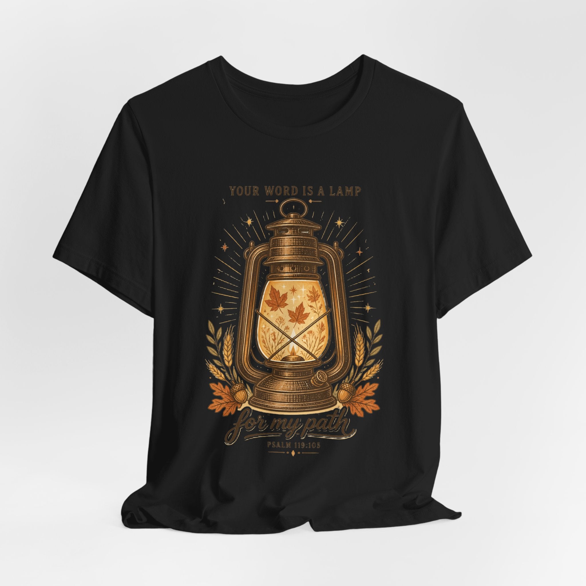 Your Word Is a Lamp Tee | Christian Autumn, Fall Scripture Lantern Design