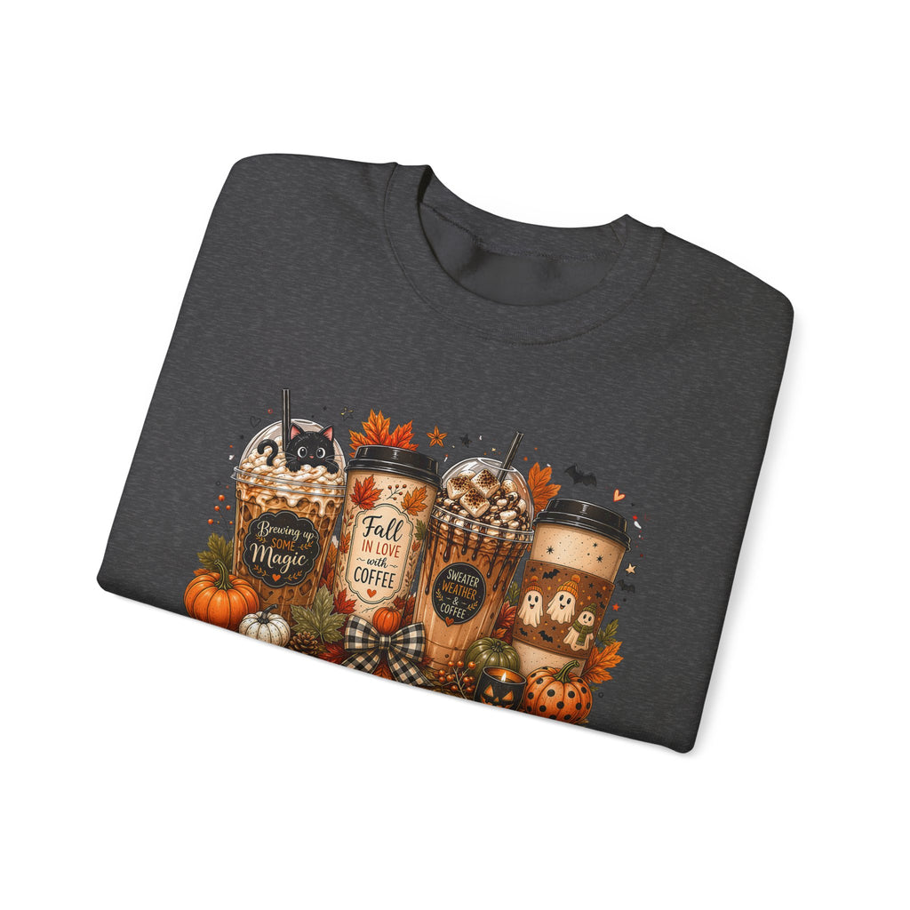Autumn Leaves & Coffee Please Sweatshirt