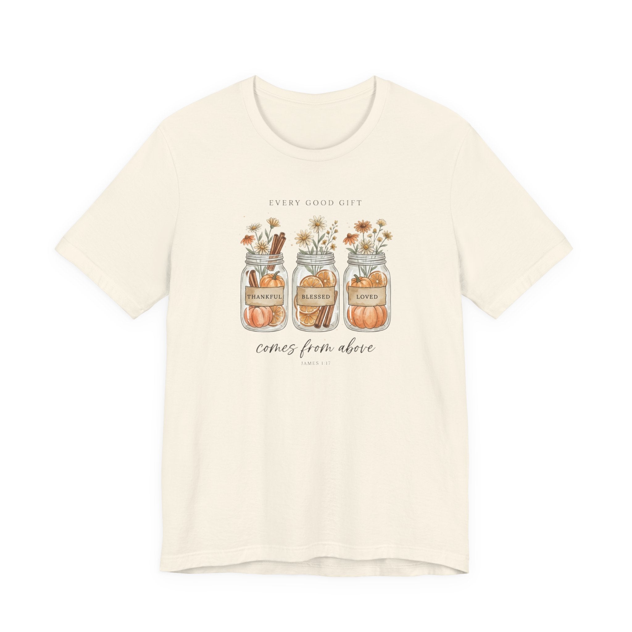 Harvest Blessings Tee | Christian Autumn, Scripture Fall Floral Pumpkin