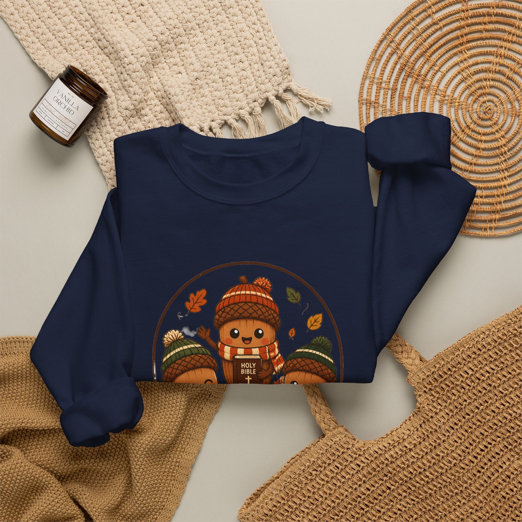 Grow in Him Sweatshirt | Christian Autumn, Fall Leaves Faith Apparel
