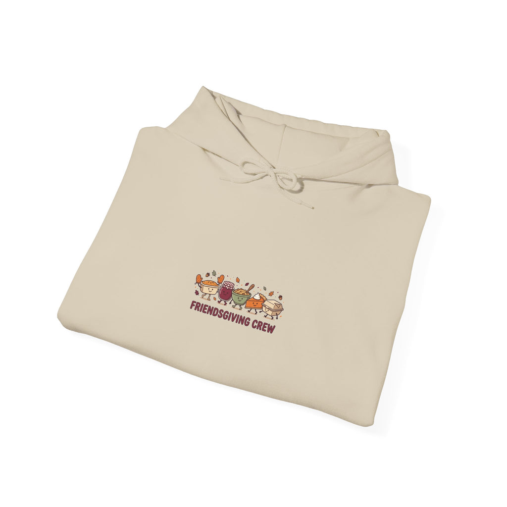 Friendsgiving Crew Hoodie, Thanksgiving turkey, fall foliage, harvest sweatshirt
