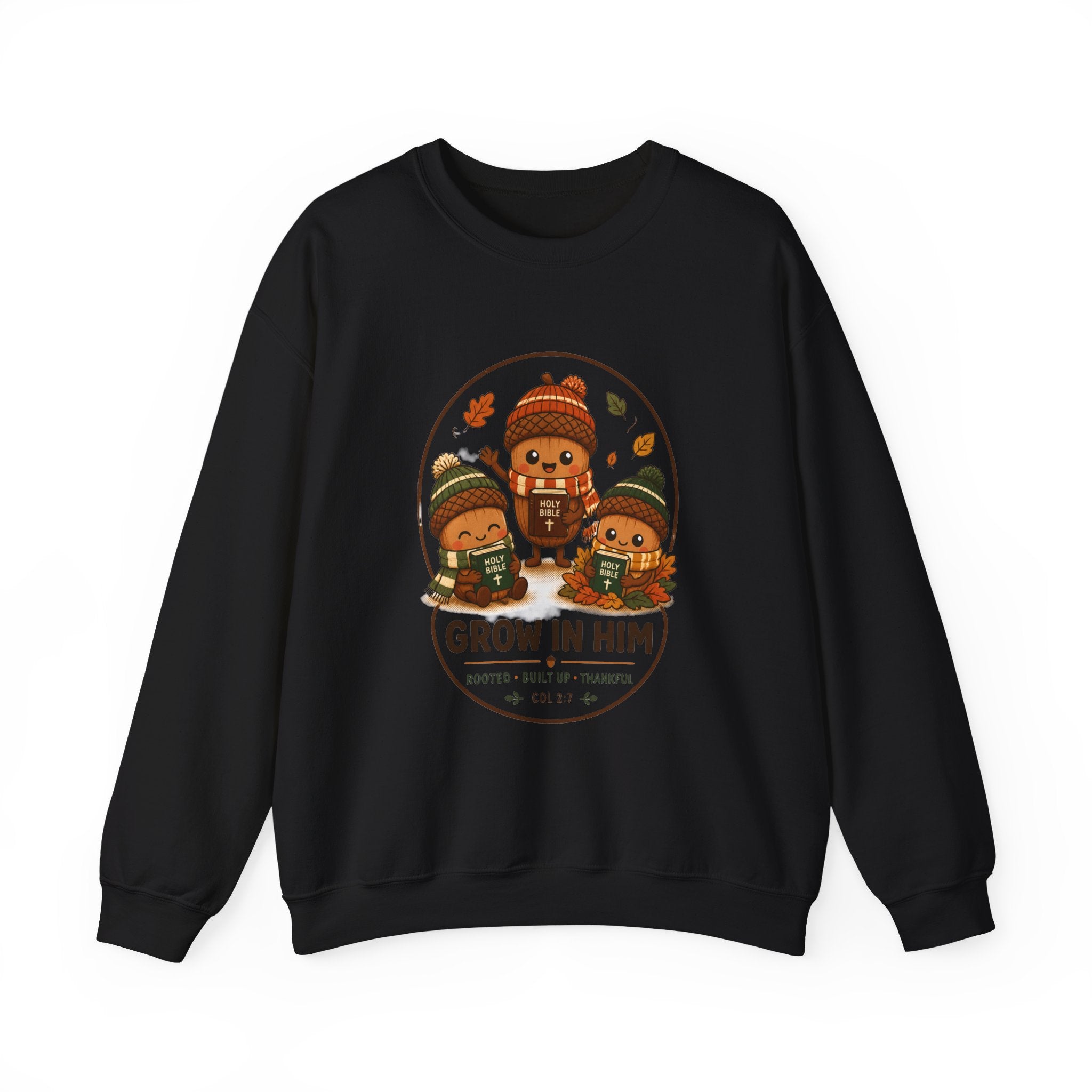 Grow in Him Sweatshirt | Christian Autumn, Fall Leaves Faith Apparel