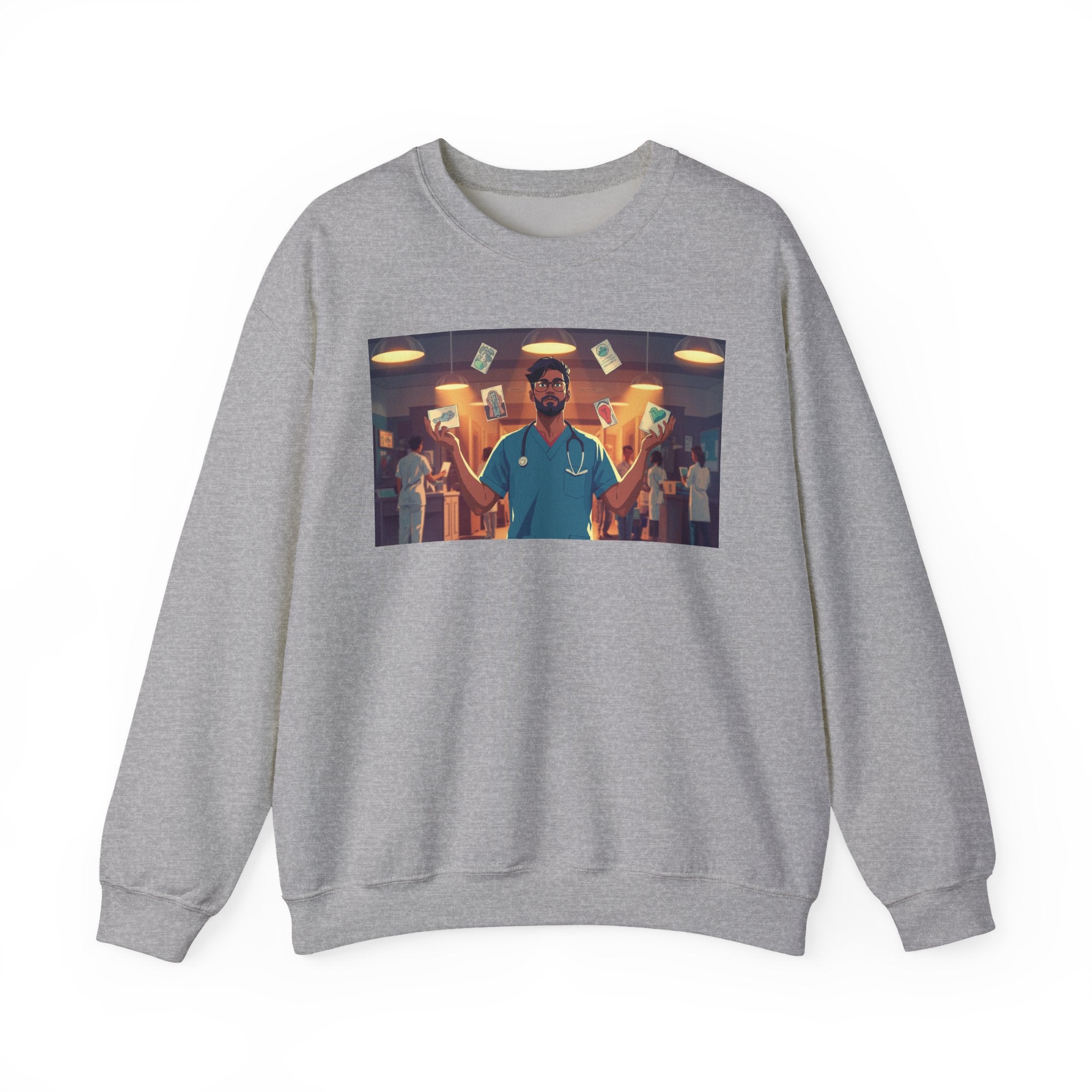 ER Doctor Crewneck Sweatshirt — Proud Medical Staff Graphic Pullover