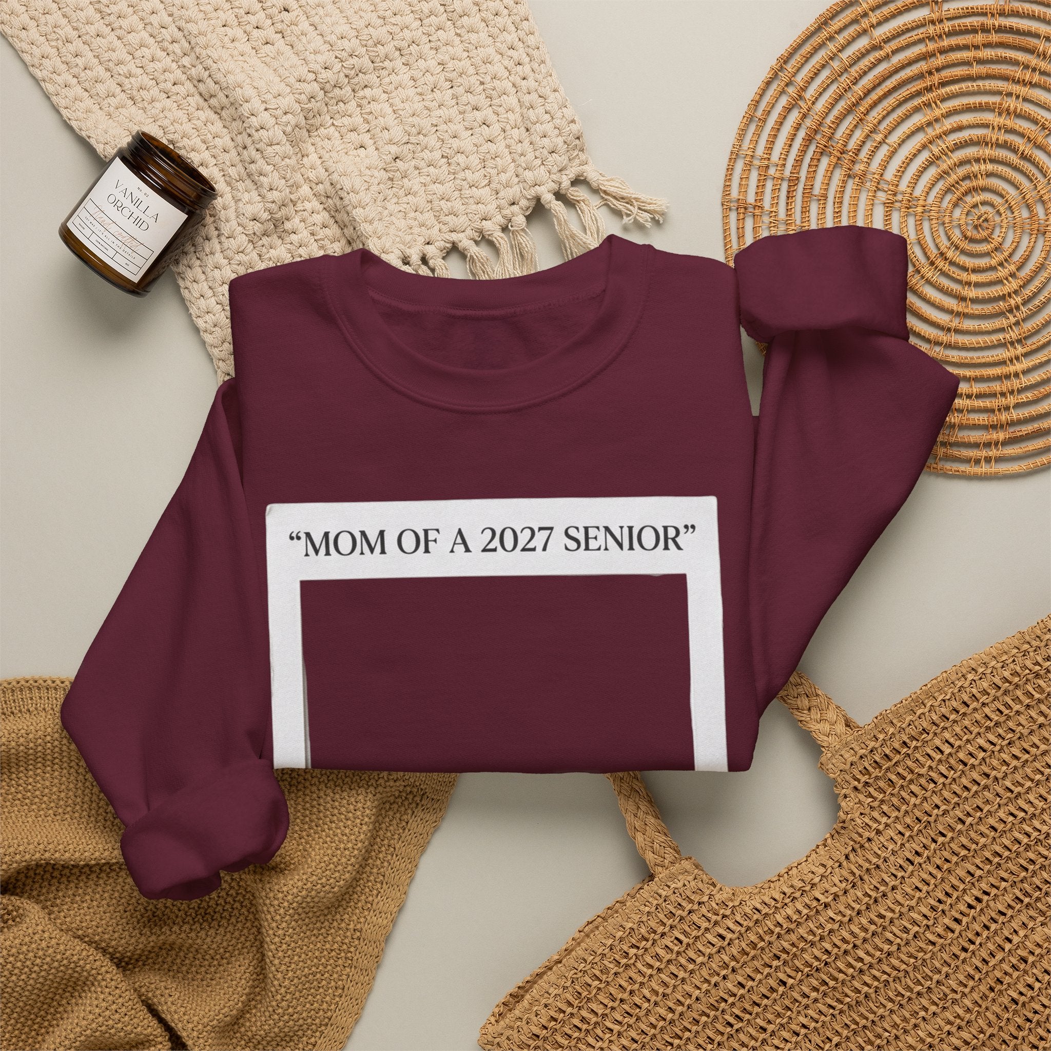 Mom of a 2027 Senior Crewneck Sweatshirt — Proud Senior Mom Gift