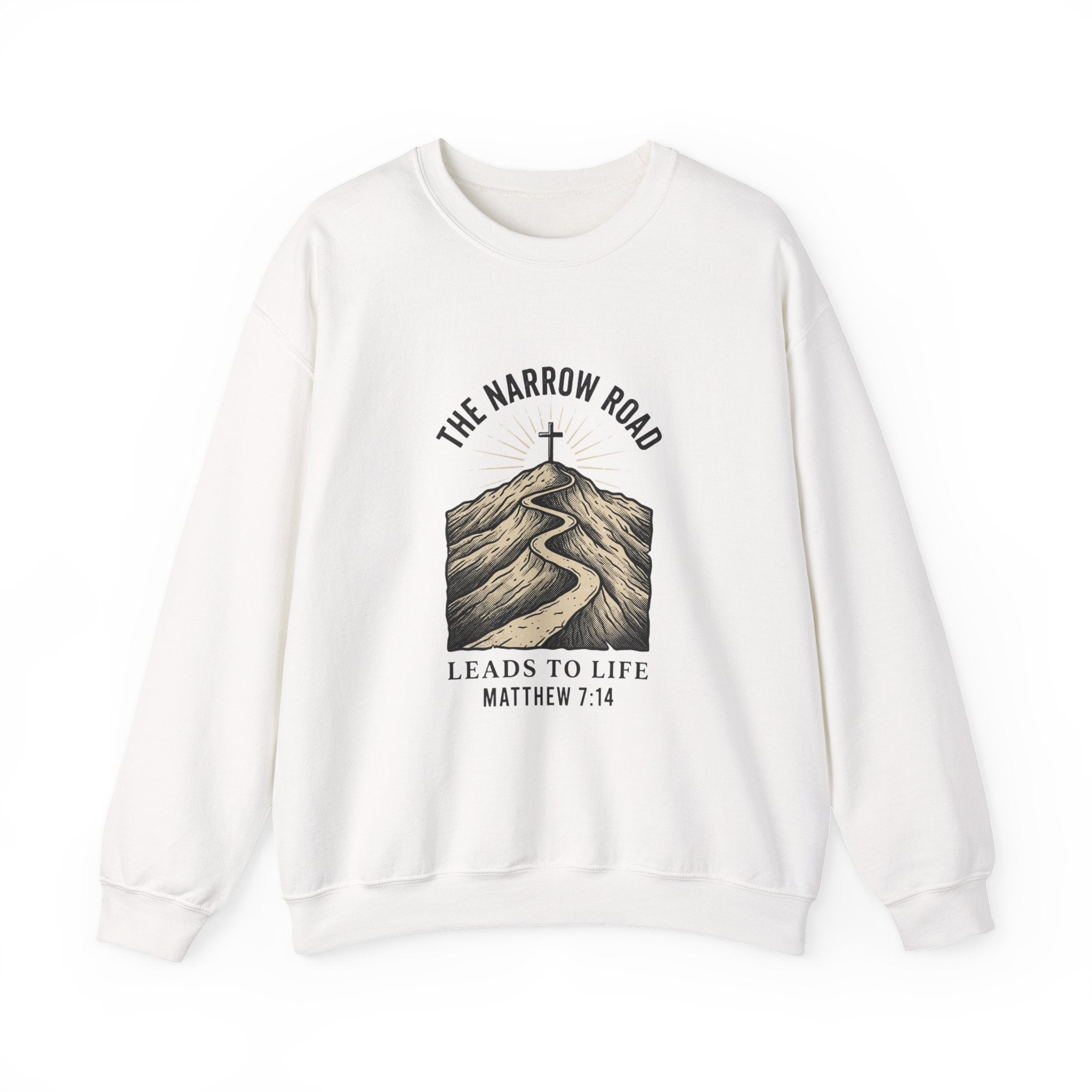 The Narrow Road Sweatshirt | Christian Streetwear, Matthew 7:14