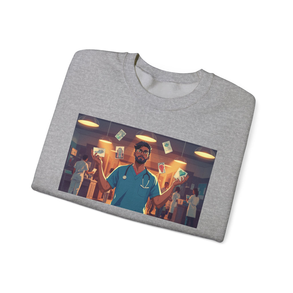 ER Doctor Crewneck Sweatshirt — Proud Medical Staff Graphic Pullover