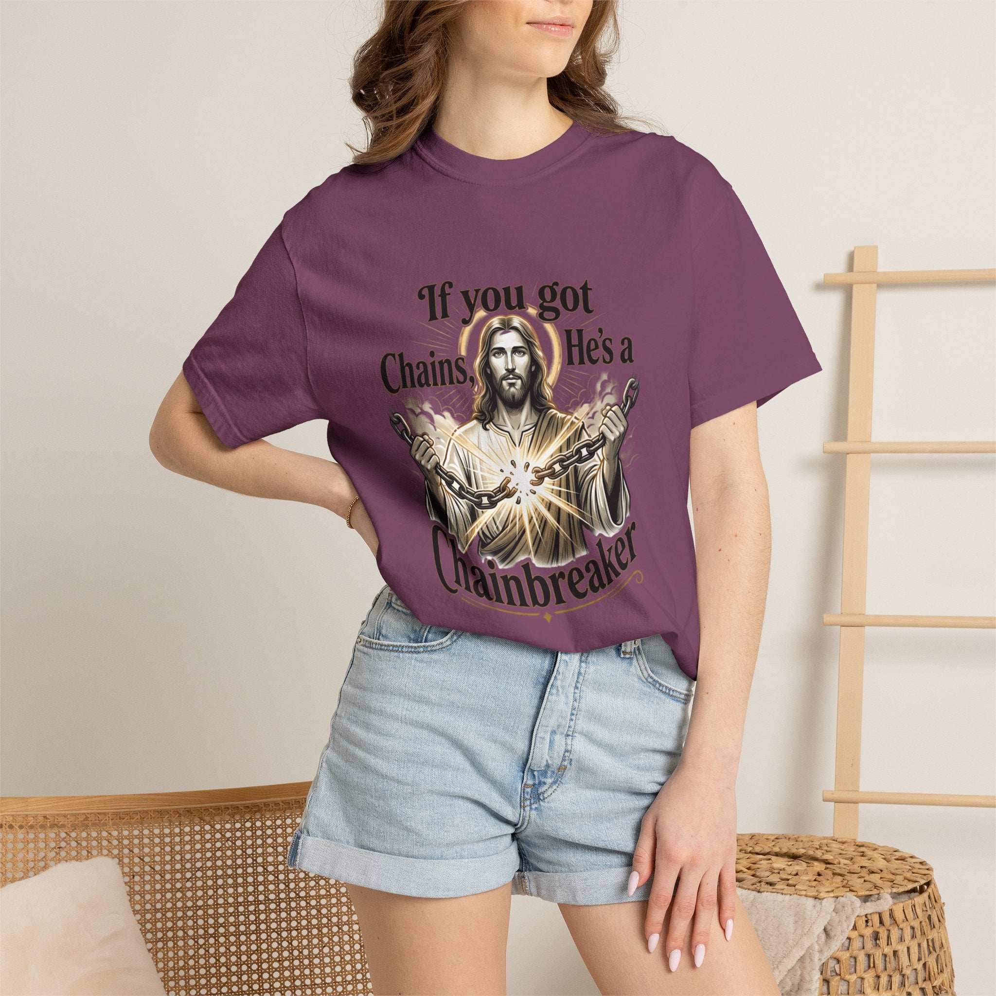 Chainbreaker Christian T-Shirt — "If You Got Chains, He's a Chainbreaker"