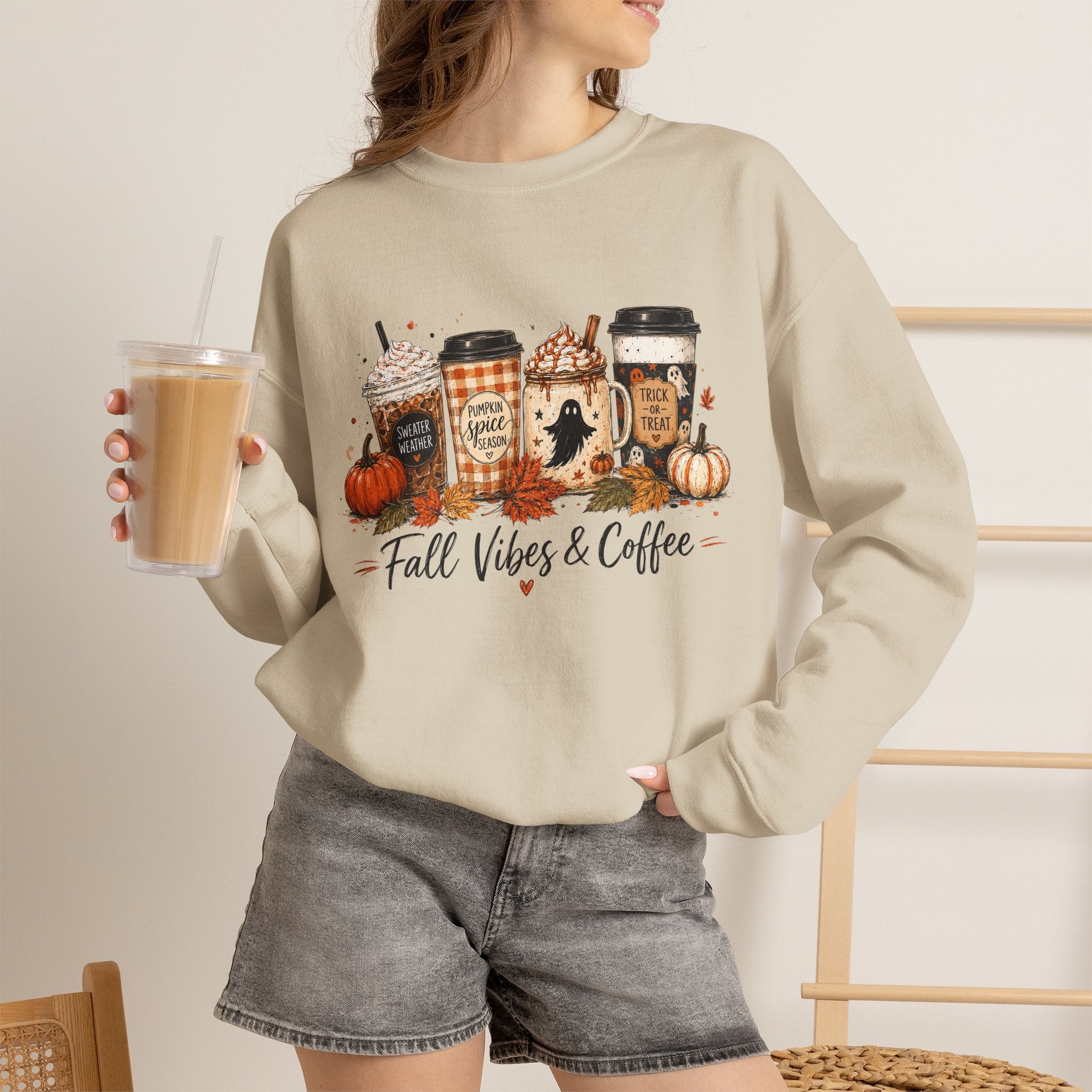 Fall Vibes & Coffee Sweatshirt