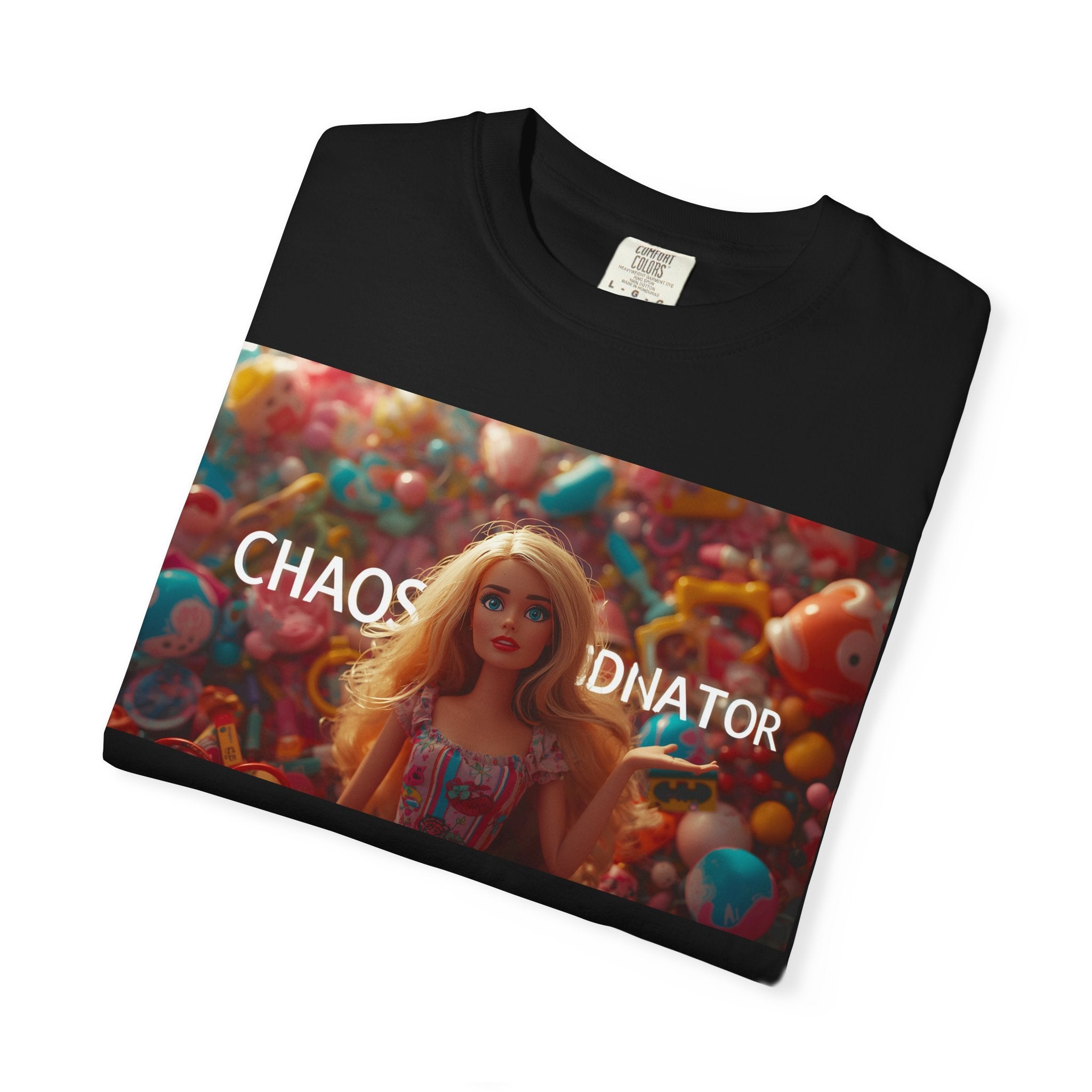 Chaos Coordinator Graphic T-Shirt — Barbie-Inspired Pop Art Tee