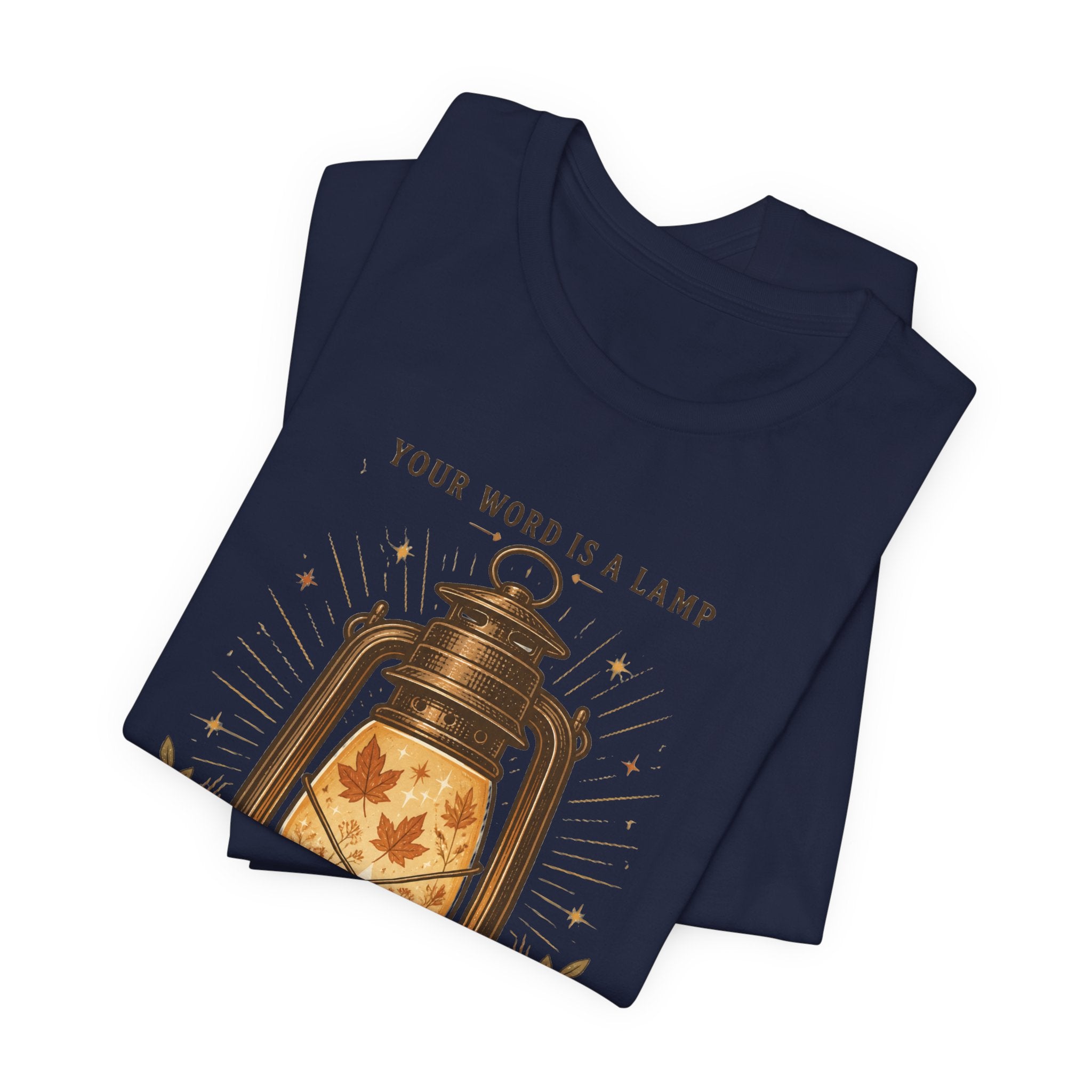 Your Word Is a Lamp Tee | Christian Autumn, Fall Scripture Lantern Design