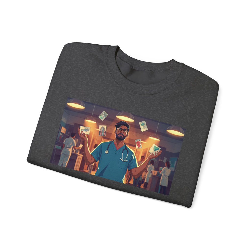 ER Doctor Crewneck Sweatshirt — Proud Medical Staff Graphic Pullover