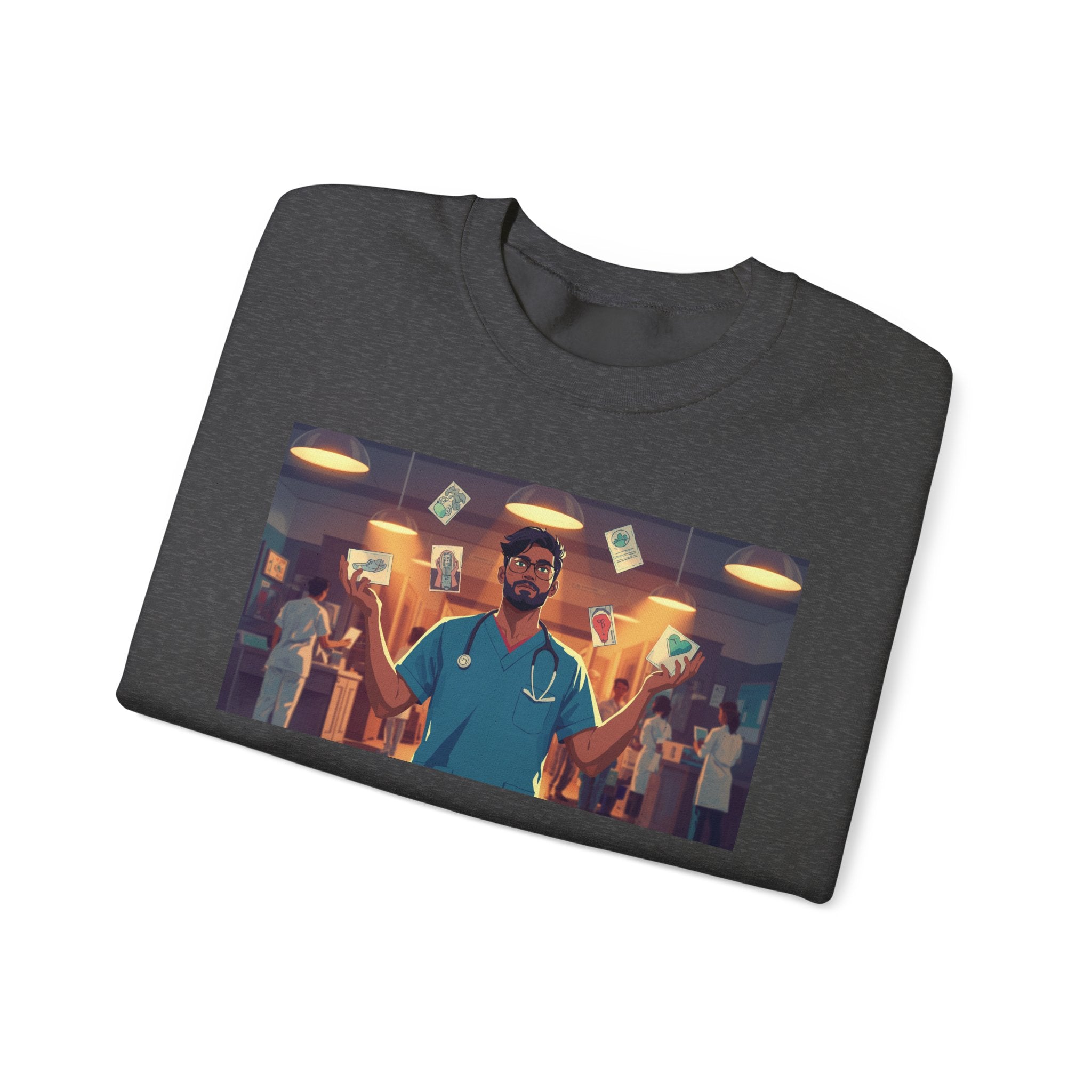 ER Doctor Crewneck Sweatshirt — Proud Medical Staff Graphic Pullover