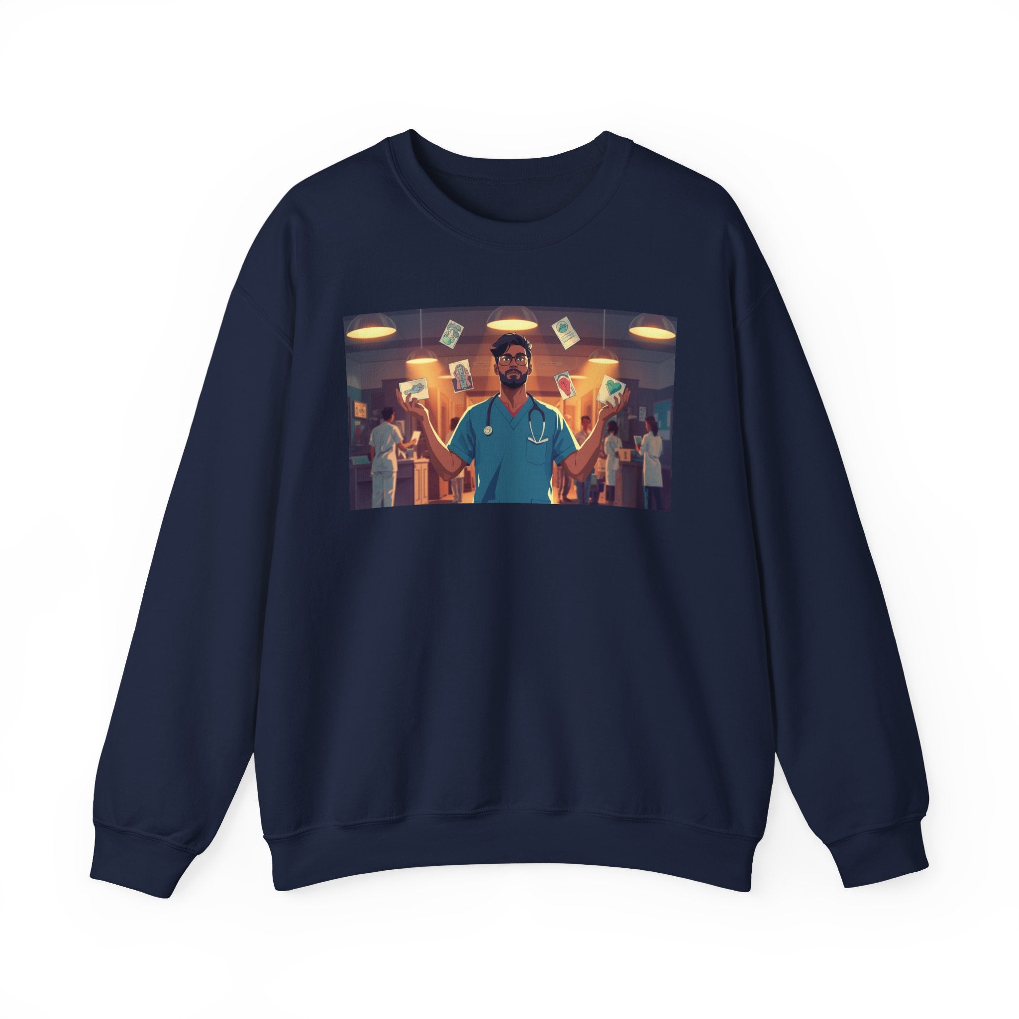 ER Doctor Crewneck Sweatshirt — Proud Medical Staff Graphic Pullover